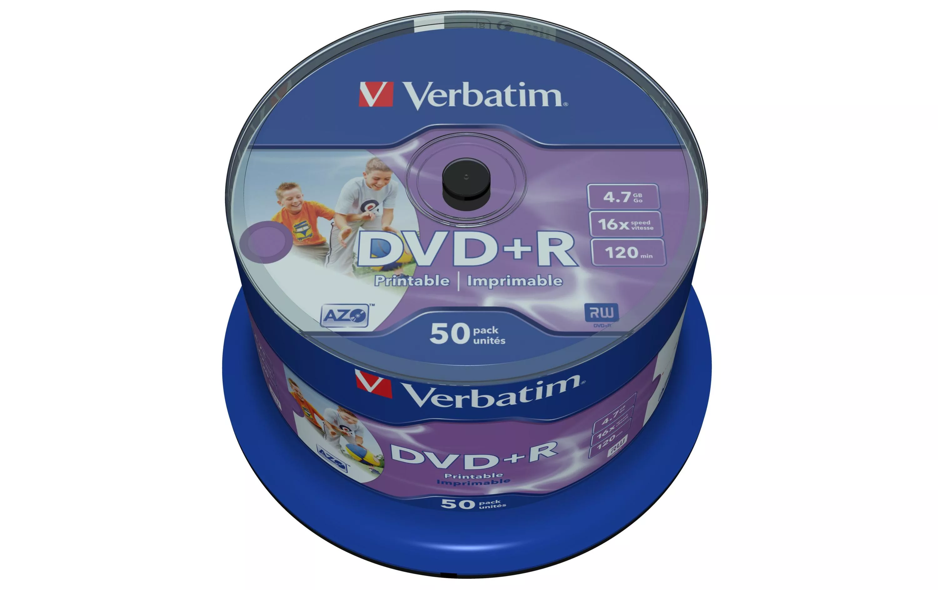 DVD+R 4.7 GB, fuso (50 pezzi)