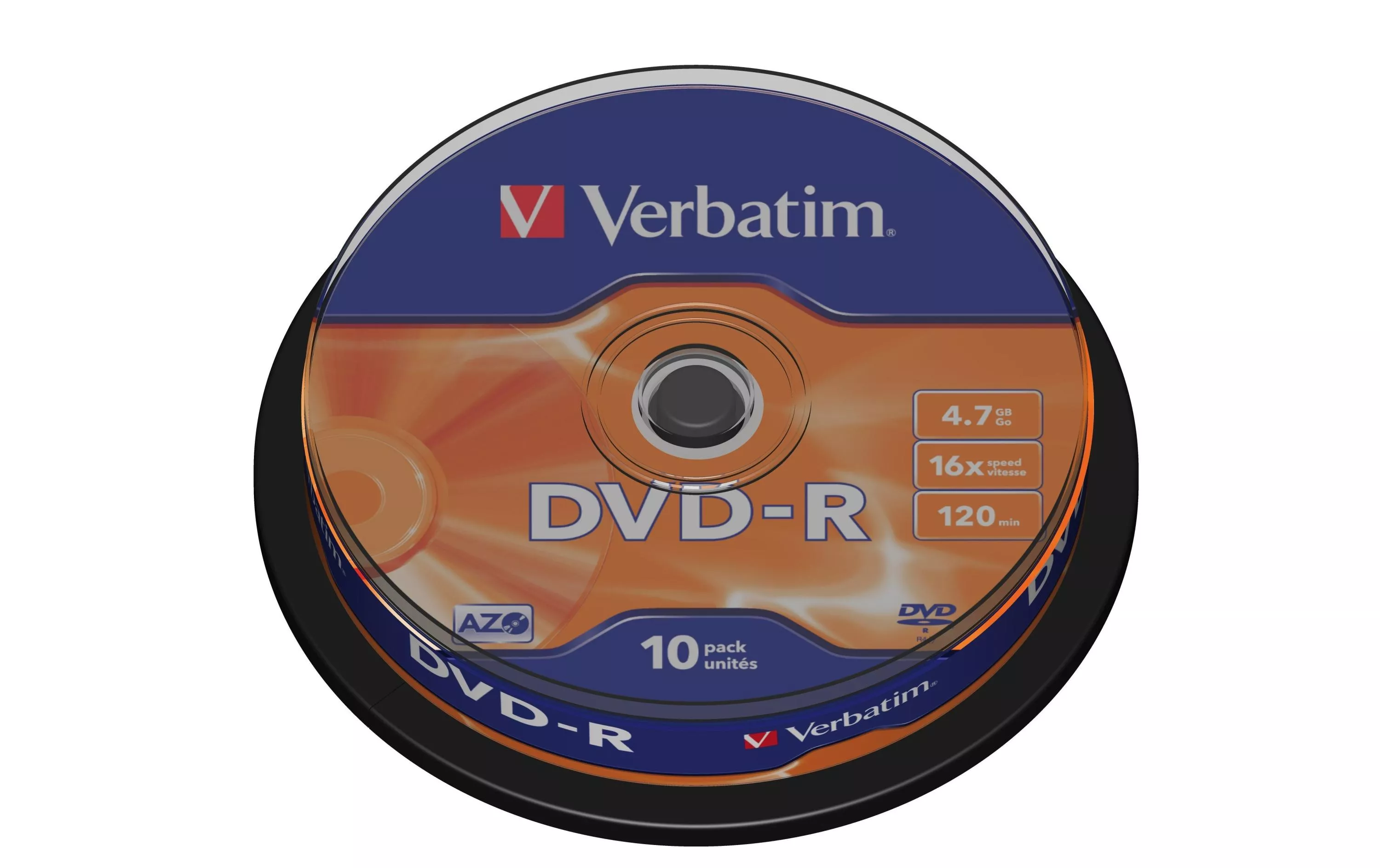 DVD-R 4.7 GB, fuso (10 pezzi)