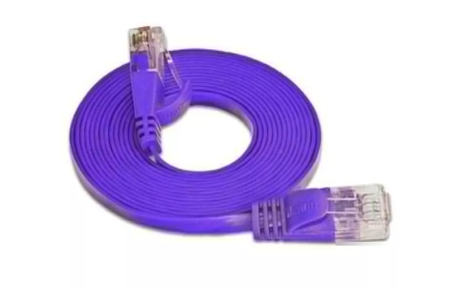 Câble patch slim Cat 6, UTP, 0.15 m, Violet