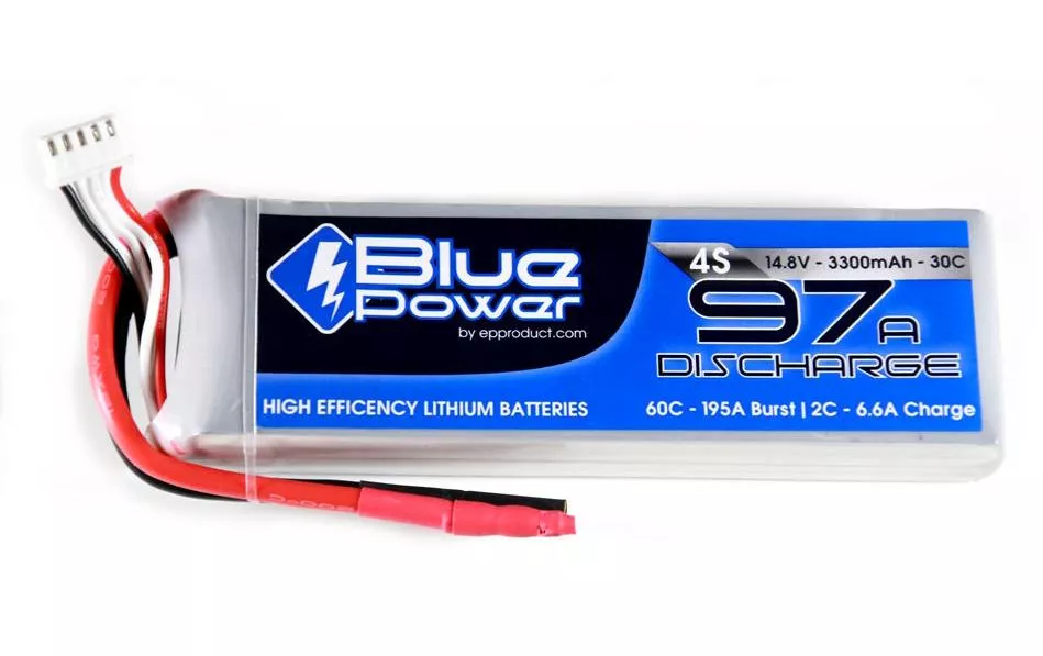 RC Batteria LiPo 3300 mAh 14,8 V 30C BluePower