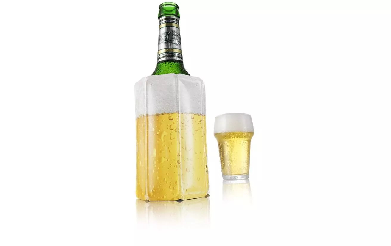 Flaschenmanschette Beer Gelb/Weiss