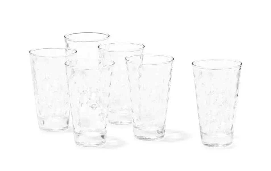 Drinking Glass Optic 300 ml, 6 pezzi, trasparente
