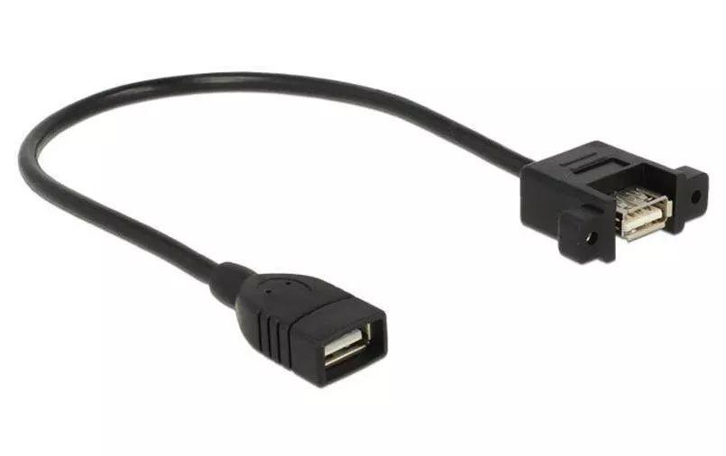Câbles rallonges à encastrer USB 2.0  USB A - USB A 0.25 m