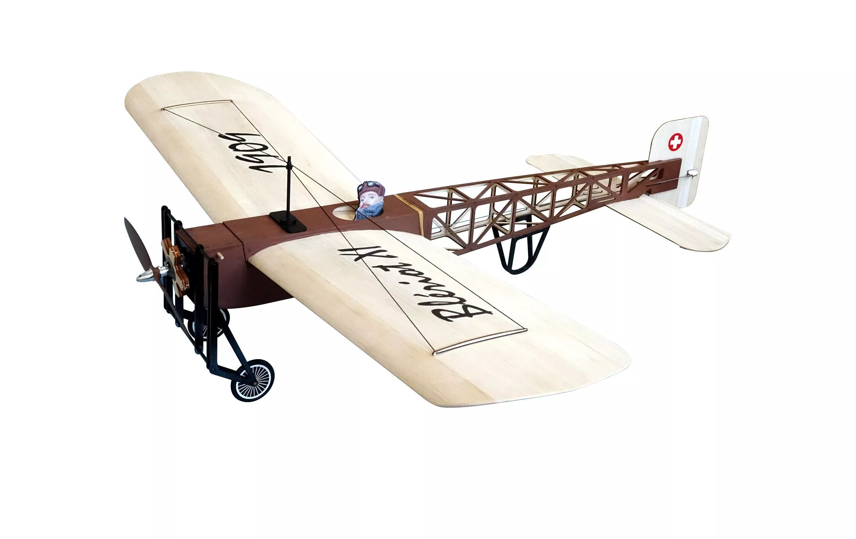 Flugzeug Blériot XL 1909 1000 mm Bausatz