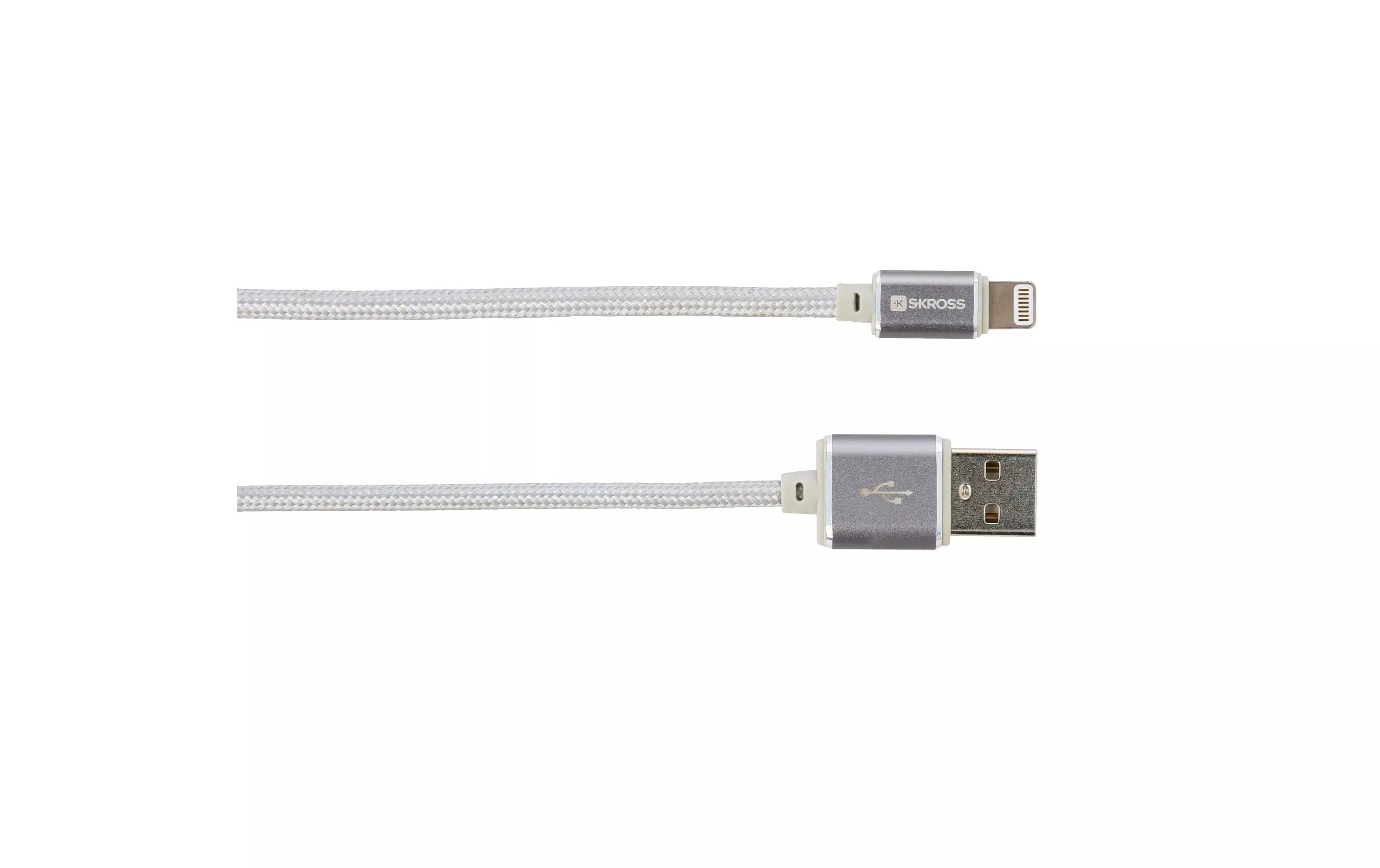 Câble métallique USB 2.0 USB A - Lightning 1 m