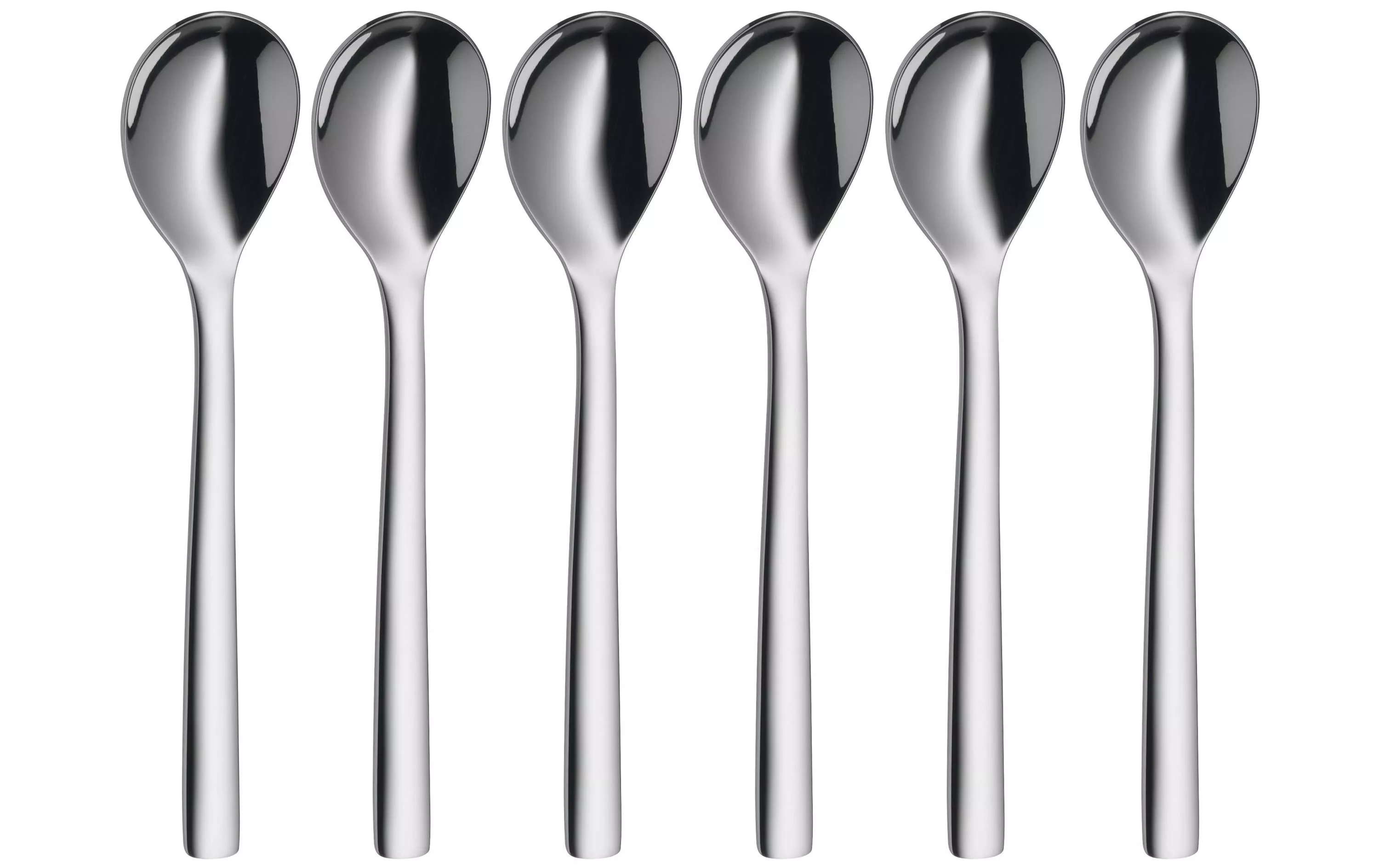 Egg Spoon Nuova 6 pezzi, argento