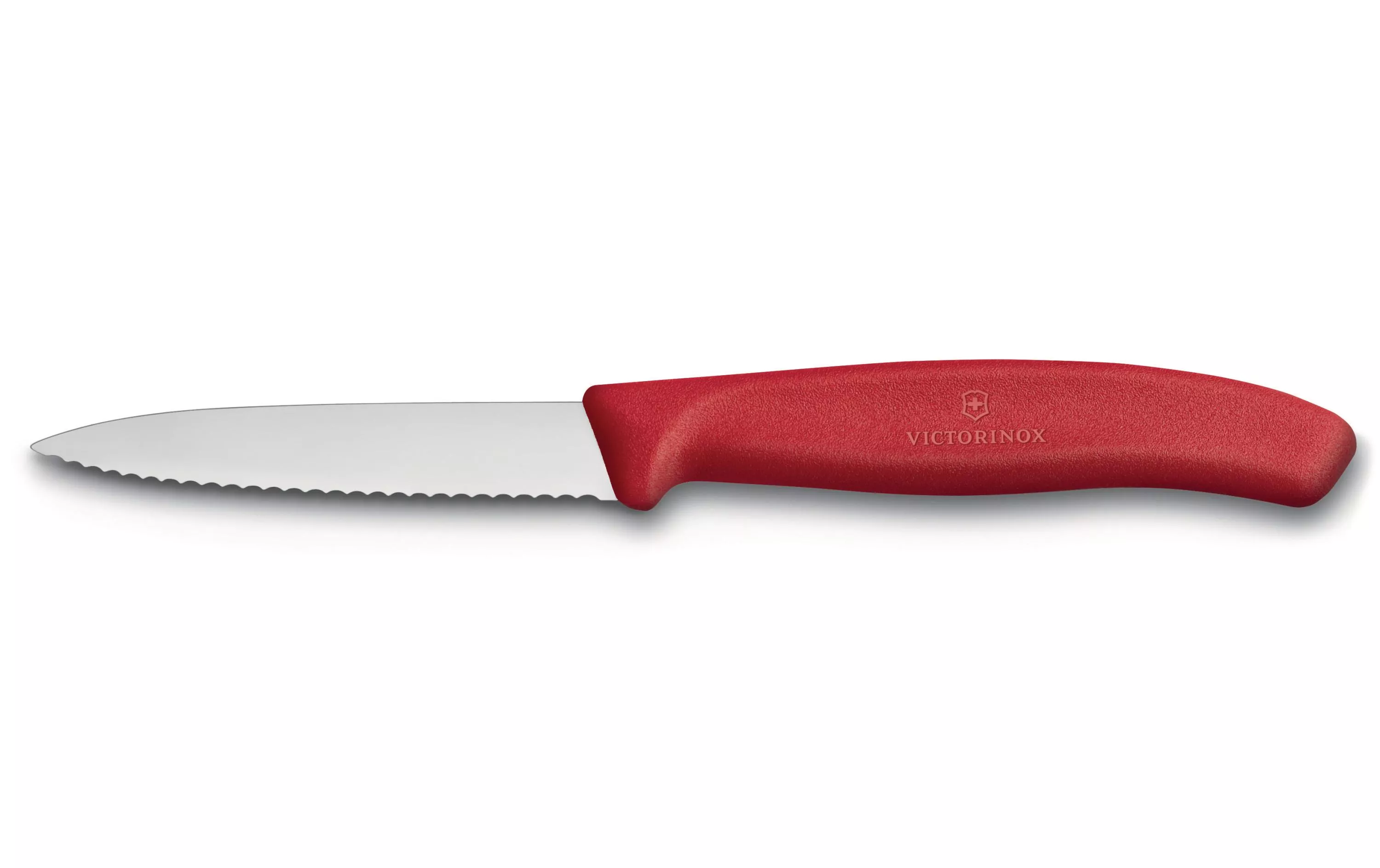 Couteau à légumes 8 cm, rouge