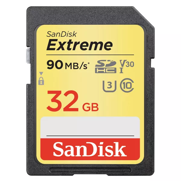 Extreme SDHC 32GB - 90MB/s, UHS-I, Class 3