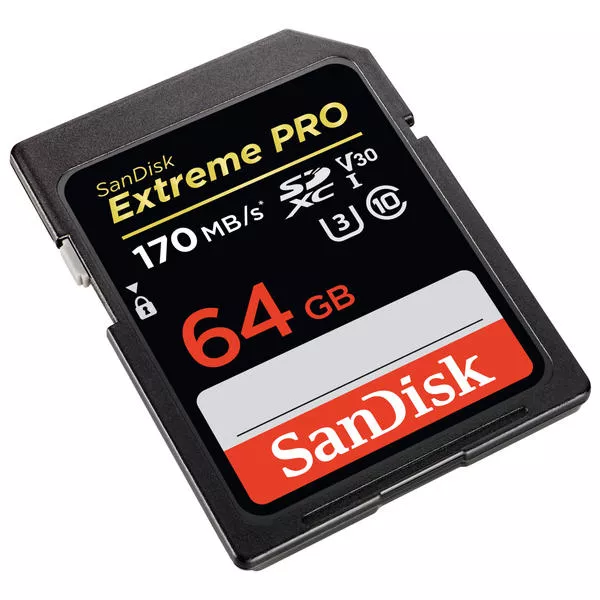 Extreme Pro SDXC 64GB - 170MB/s, U3, UHS-I