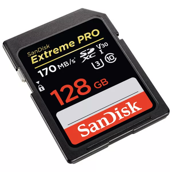 Extreme Pro SDXC 128GB - 170MB/s, U3, UHS-I