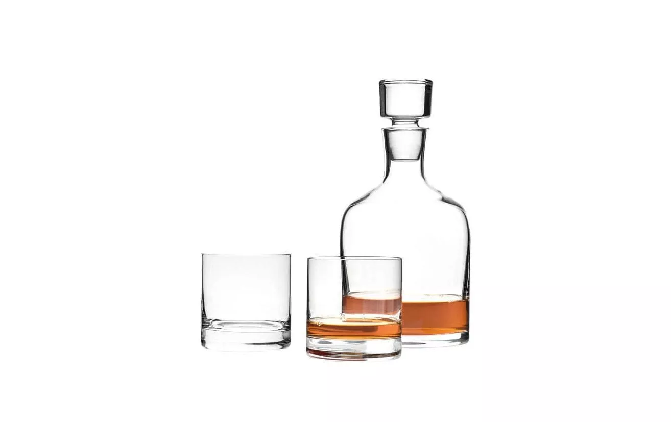 Set à whisky Ambrogio 1.5 l 3 parties, transparent