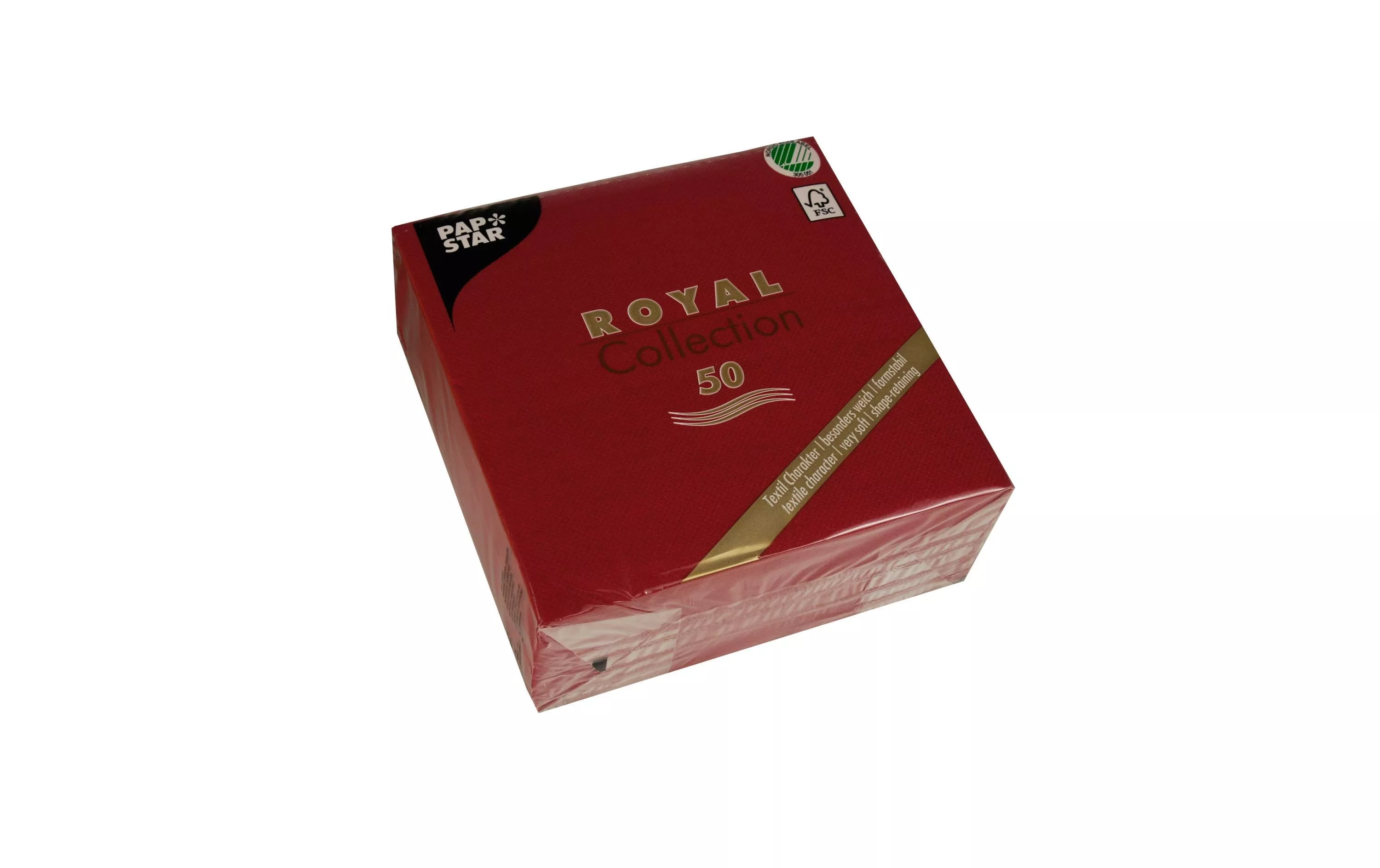 Serviettes en papier Royal Collection 50 Pièce/s, Rouge