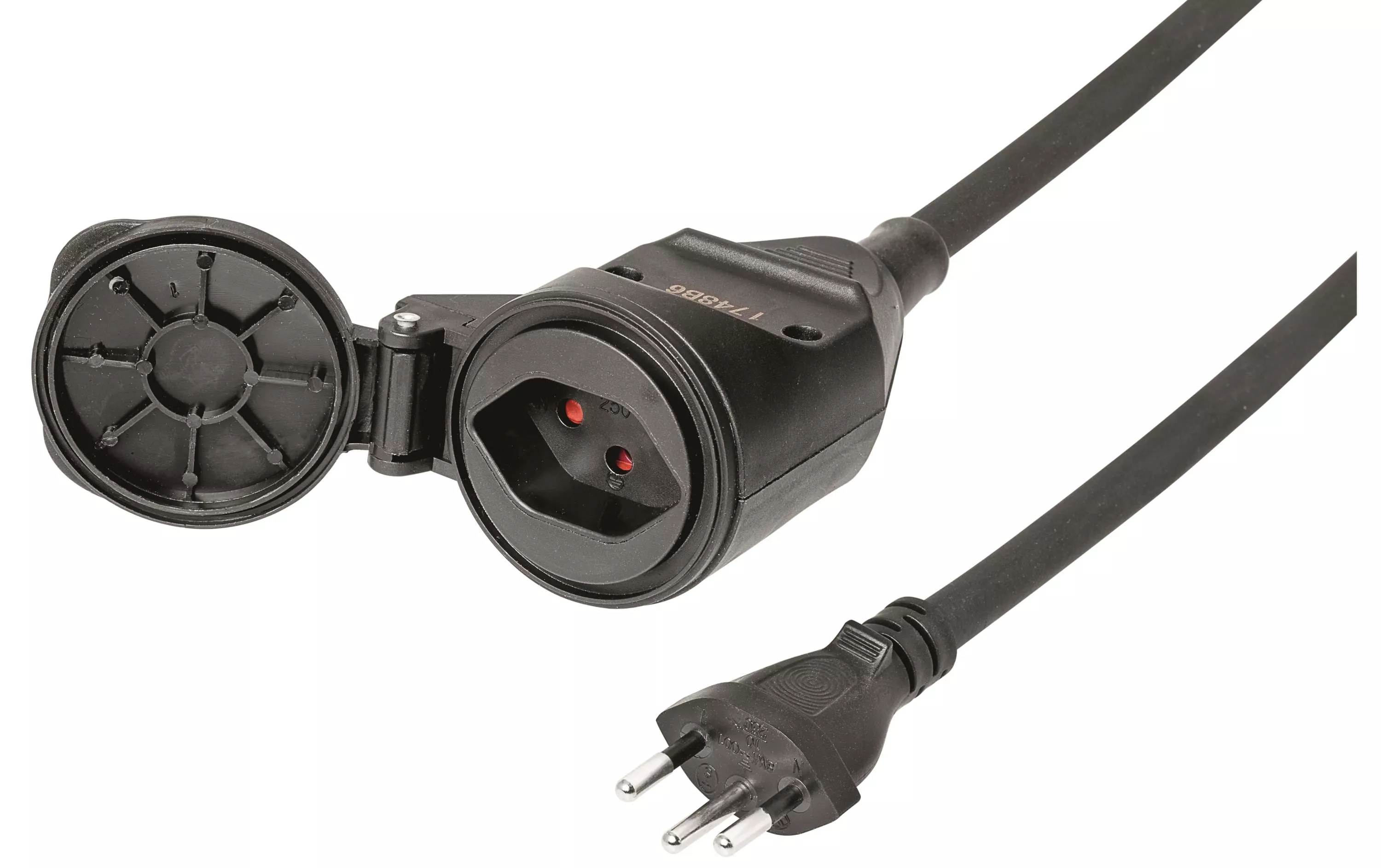 Rallonge T13-T12 1 m Noir - Câbles ⋅ Adaptateurs