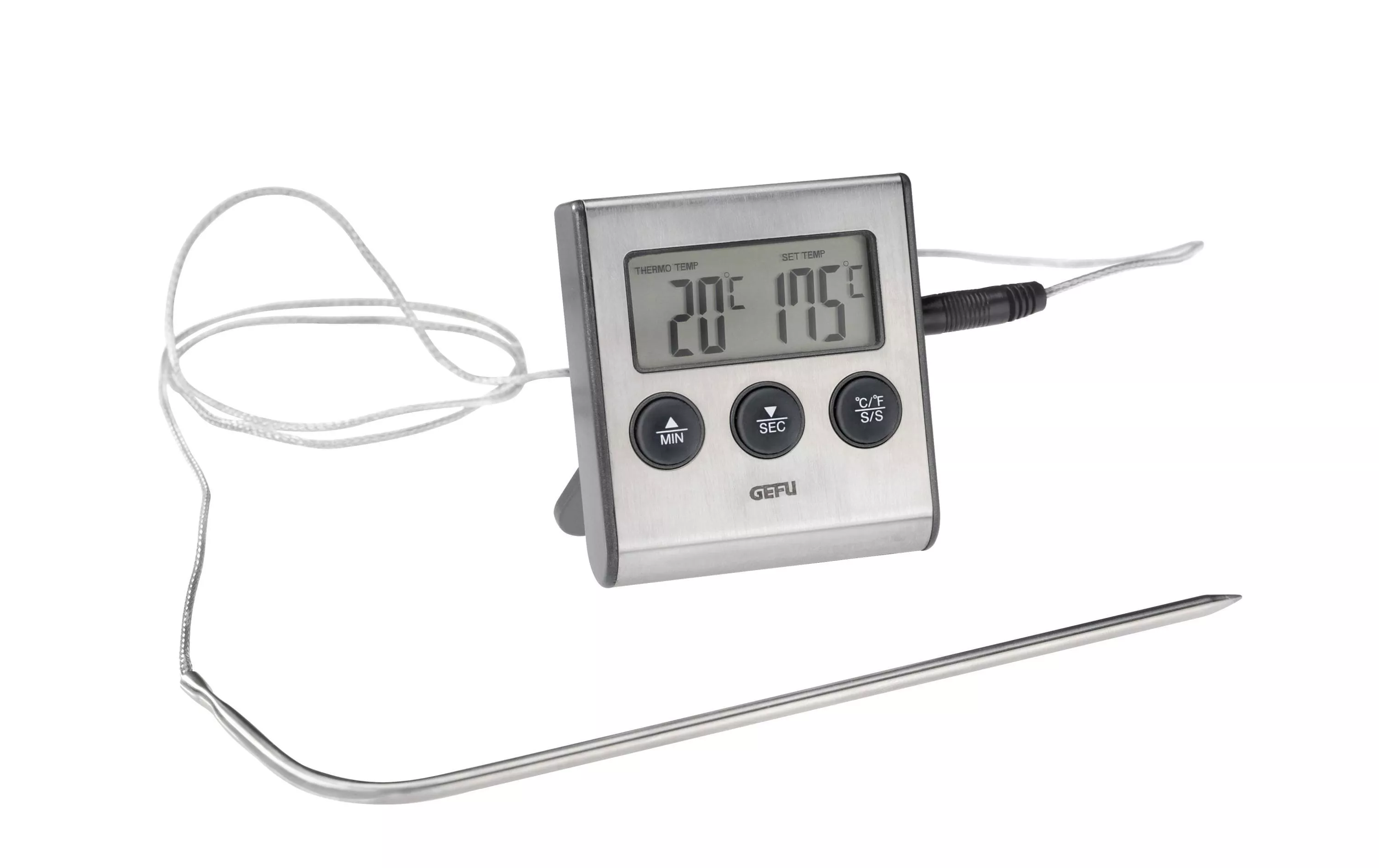 Termometro per carne GEFU con timer - Posate da barbecue