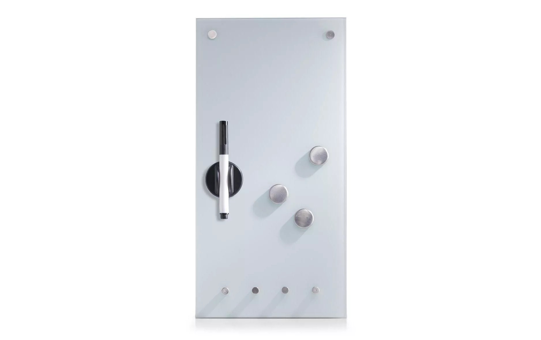 Magnethaftendes Glassboard 20 cm x 40 cm, Weiss