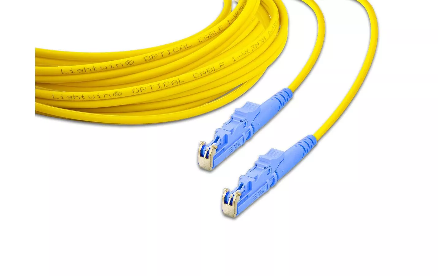 Câble patch à fibre optique E2000-E2000, Singlemode, Simplex, 2m