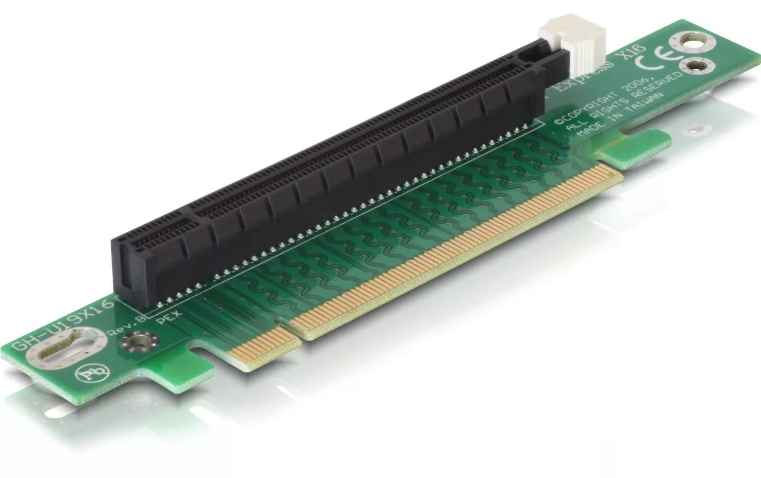 Scheda riser PCI-E Delock da x16 a x16, angolata