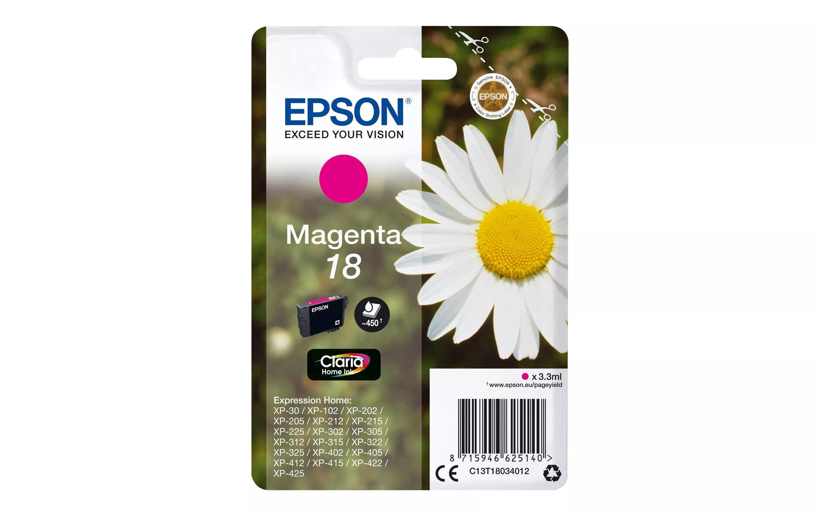 Inchiostro Epson T18034012 Magenta