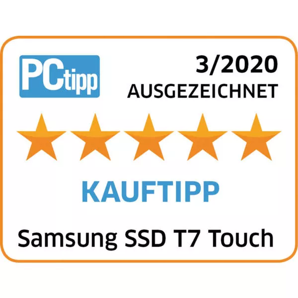 Portable T7 Touch 1000 GB noir - SSD externe - SSD (Solid State Disks)