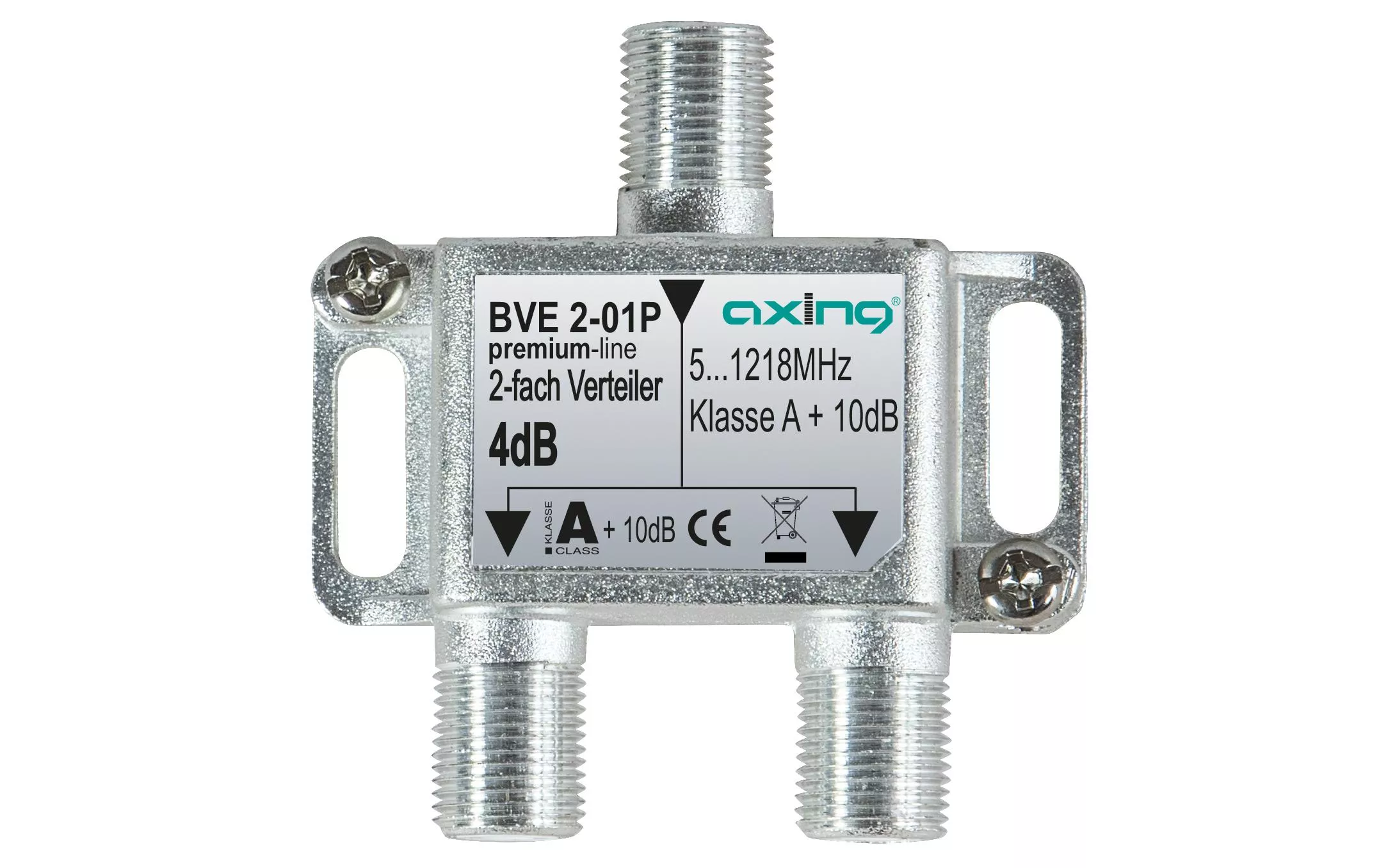Distributore a 2 vie Axing BVE 2-01P 51218 MHz design 01