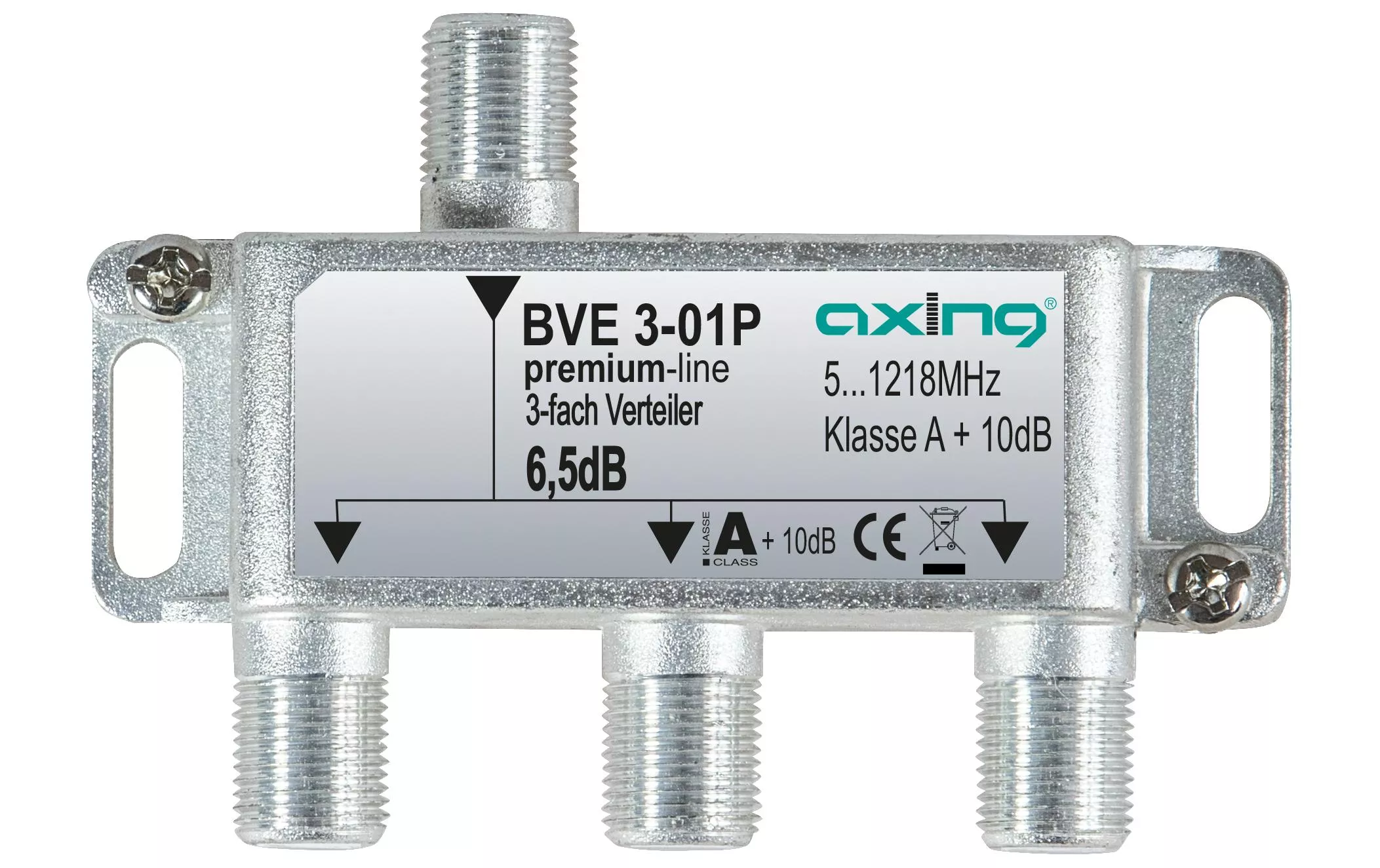 Distributore a 3 vie Axing BVE 3-01P 51218 MHz design 01