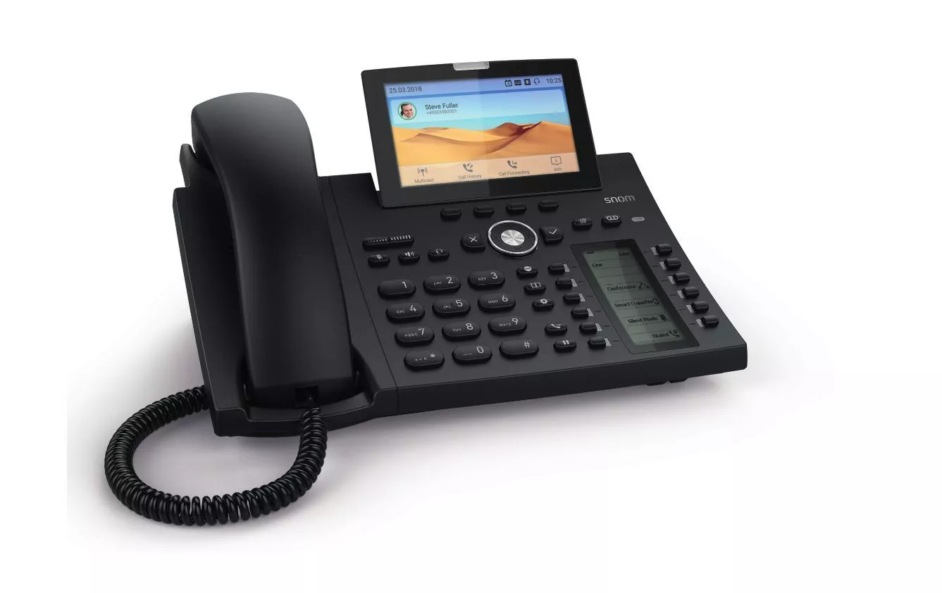 Téléphone de bureau D385 Noir