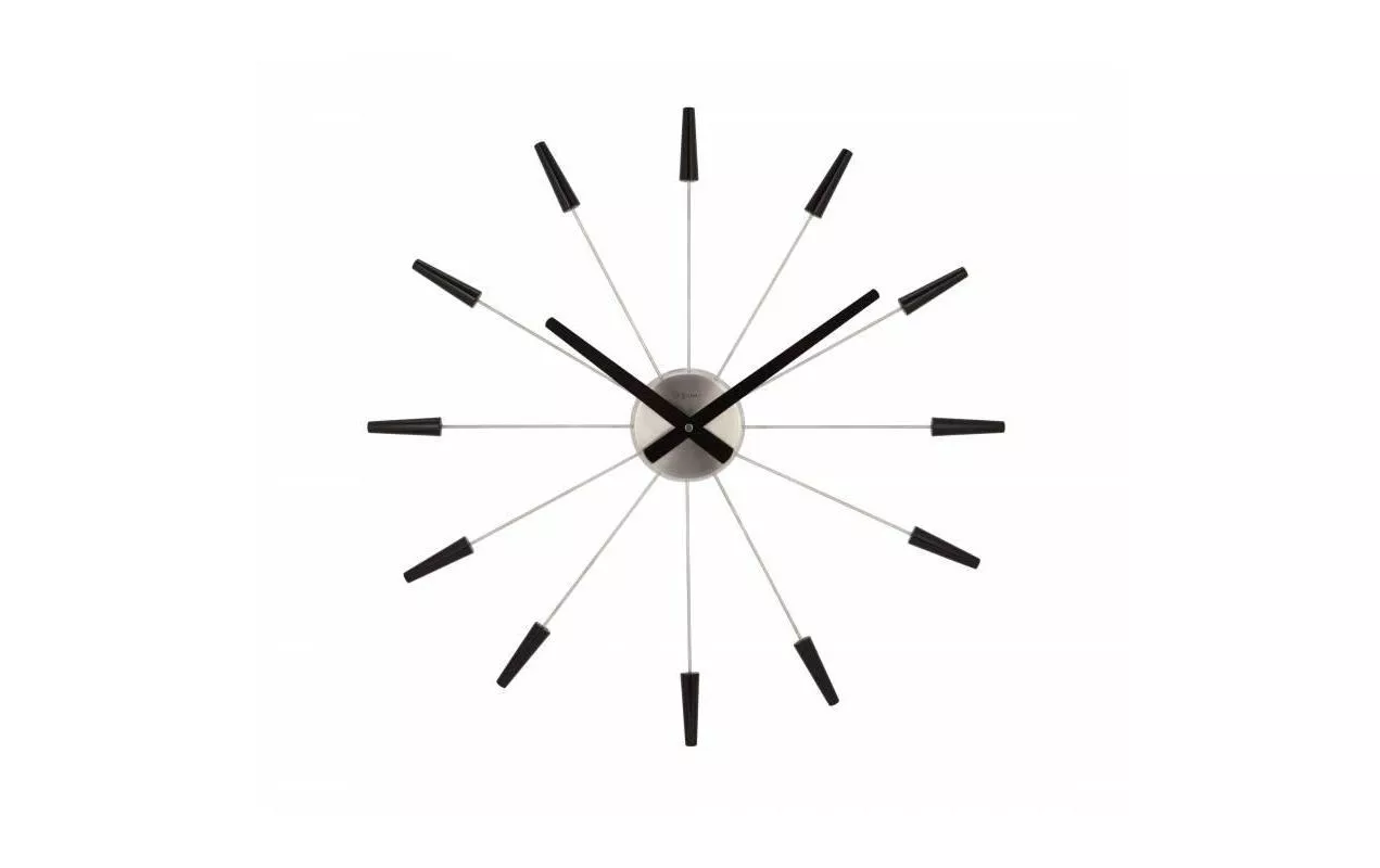 Orologio da parete Plug Inn Ø 58 cm Nero