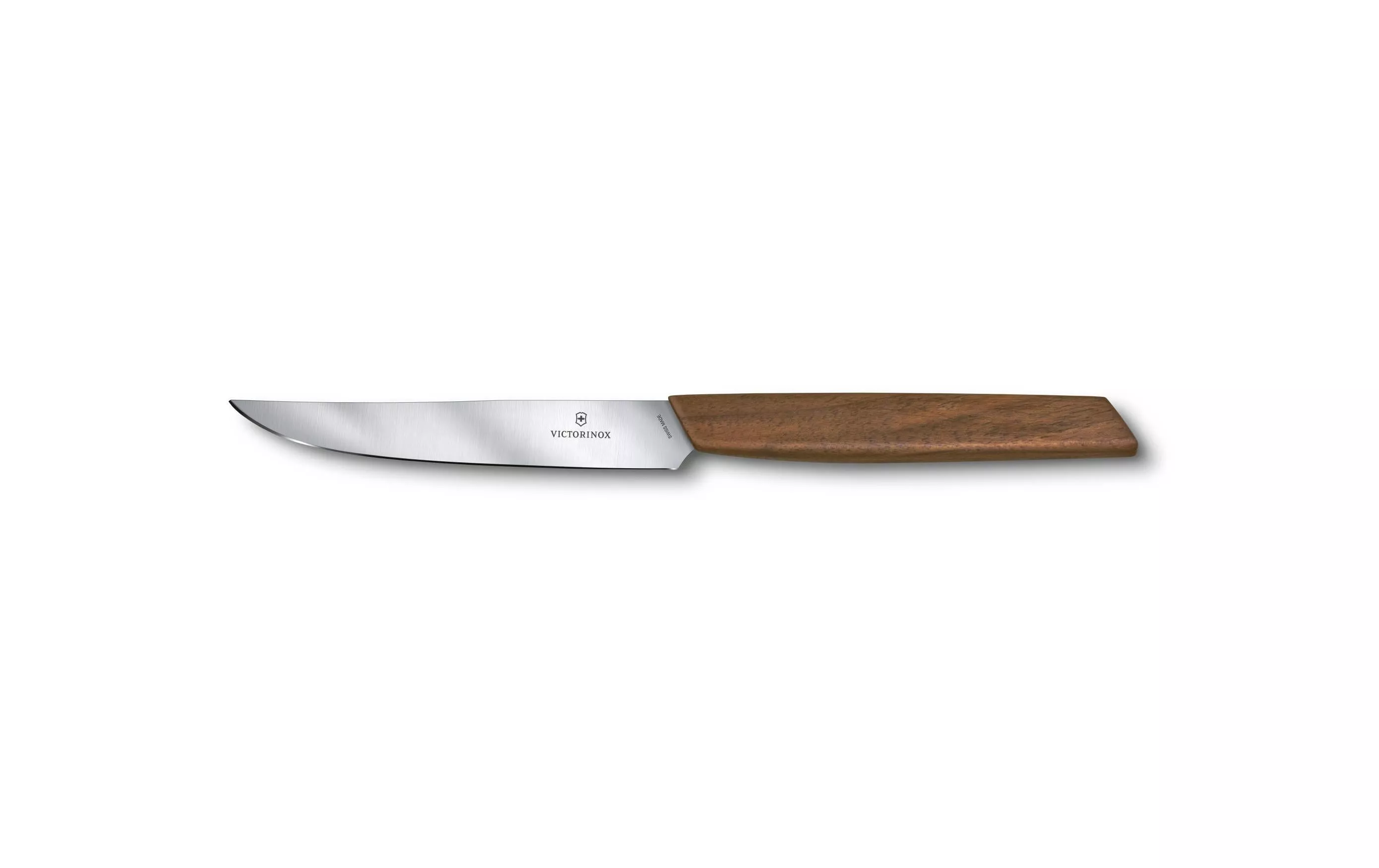 Couteau à steak Swiss Modern 2 pièces, bois de noyer