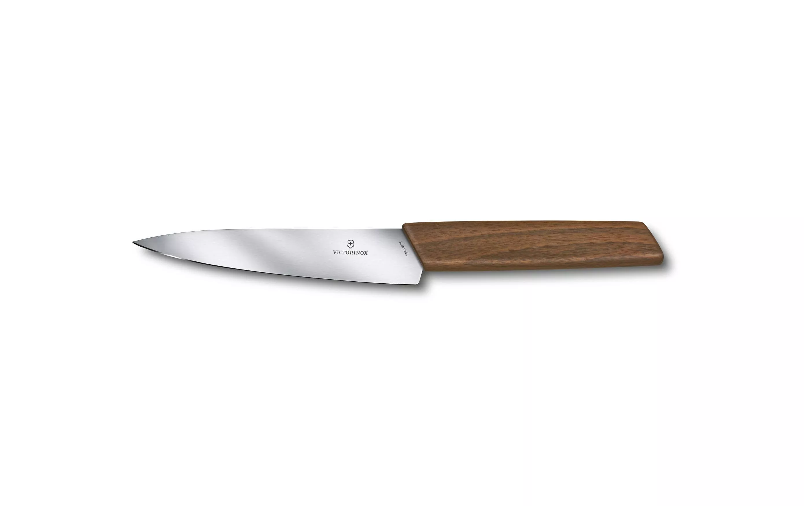 Couteau d\u2019office Swiss Modern 15 cm bois de noyer