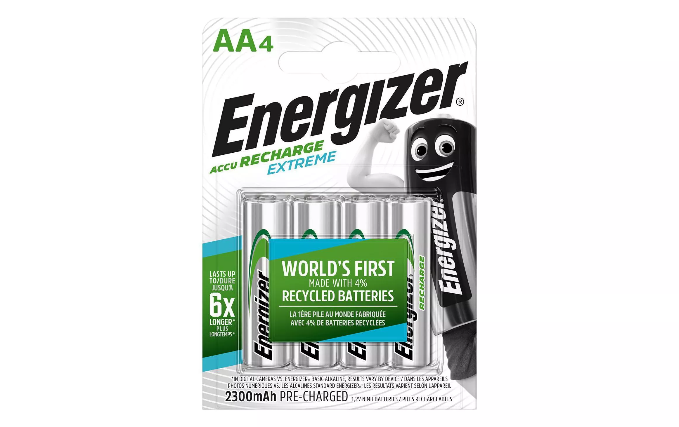 Chargeur Valeur Energizer Recharge pour piles rechargeables NiMH AA et AAA  Chargeur Valeur pour piles rechargeables NiMH AA 