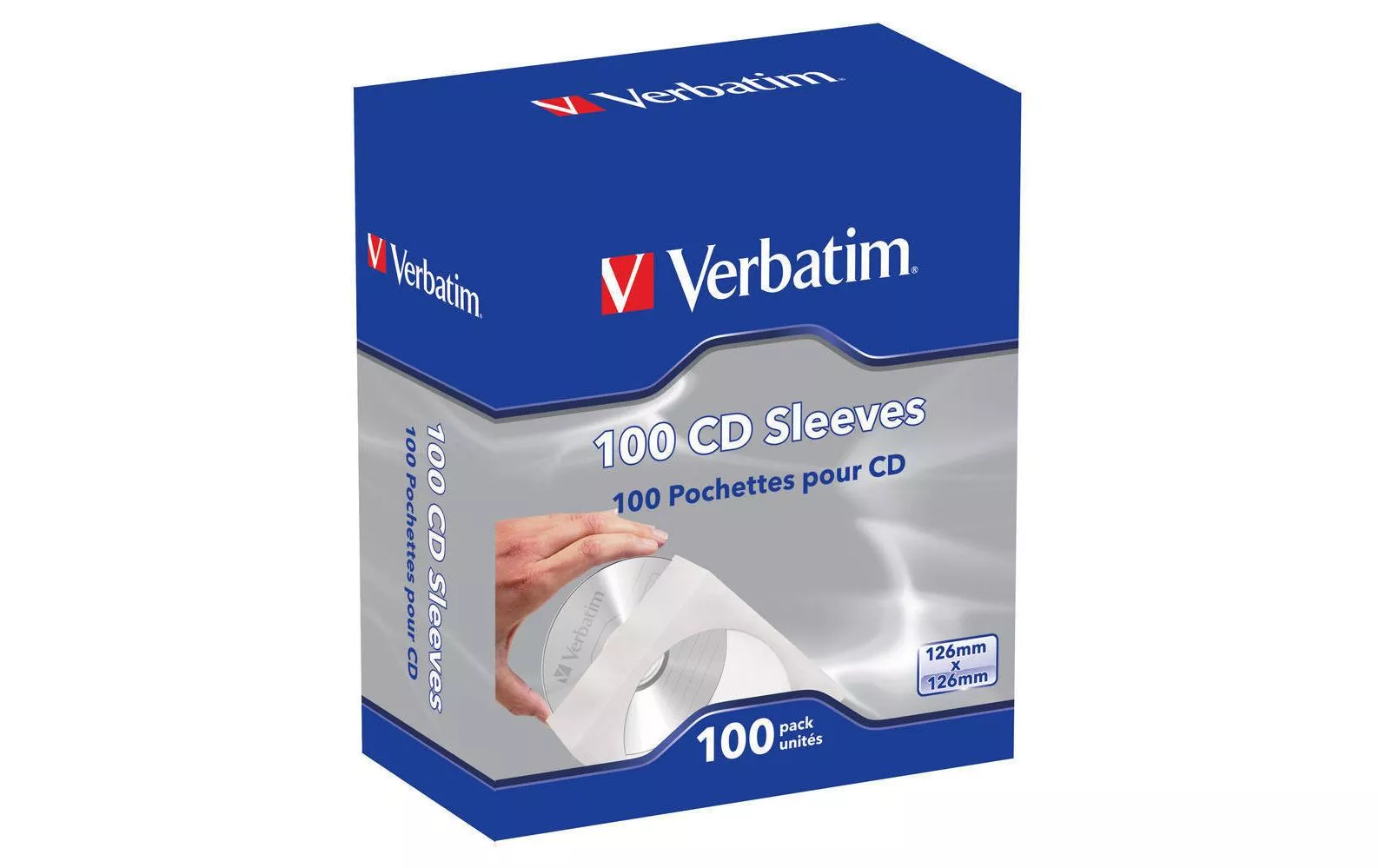 Borsa per CD Verbatim 49976 Bianco