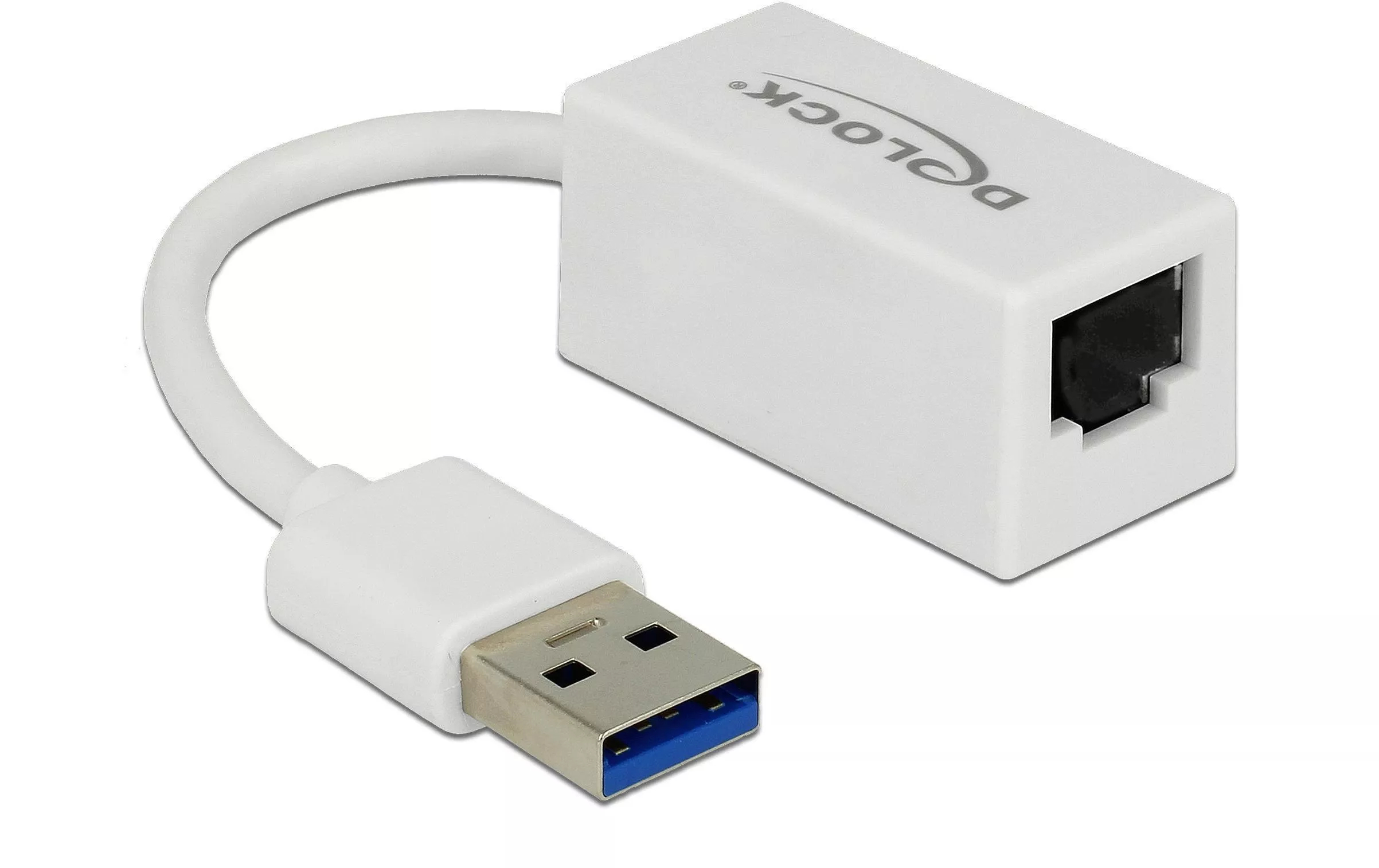 Netzwerk-Adapter USB-A - RJ45 1Gbps, Weiss