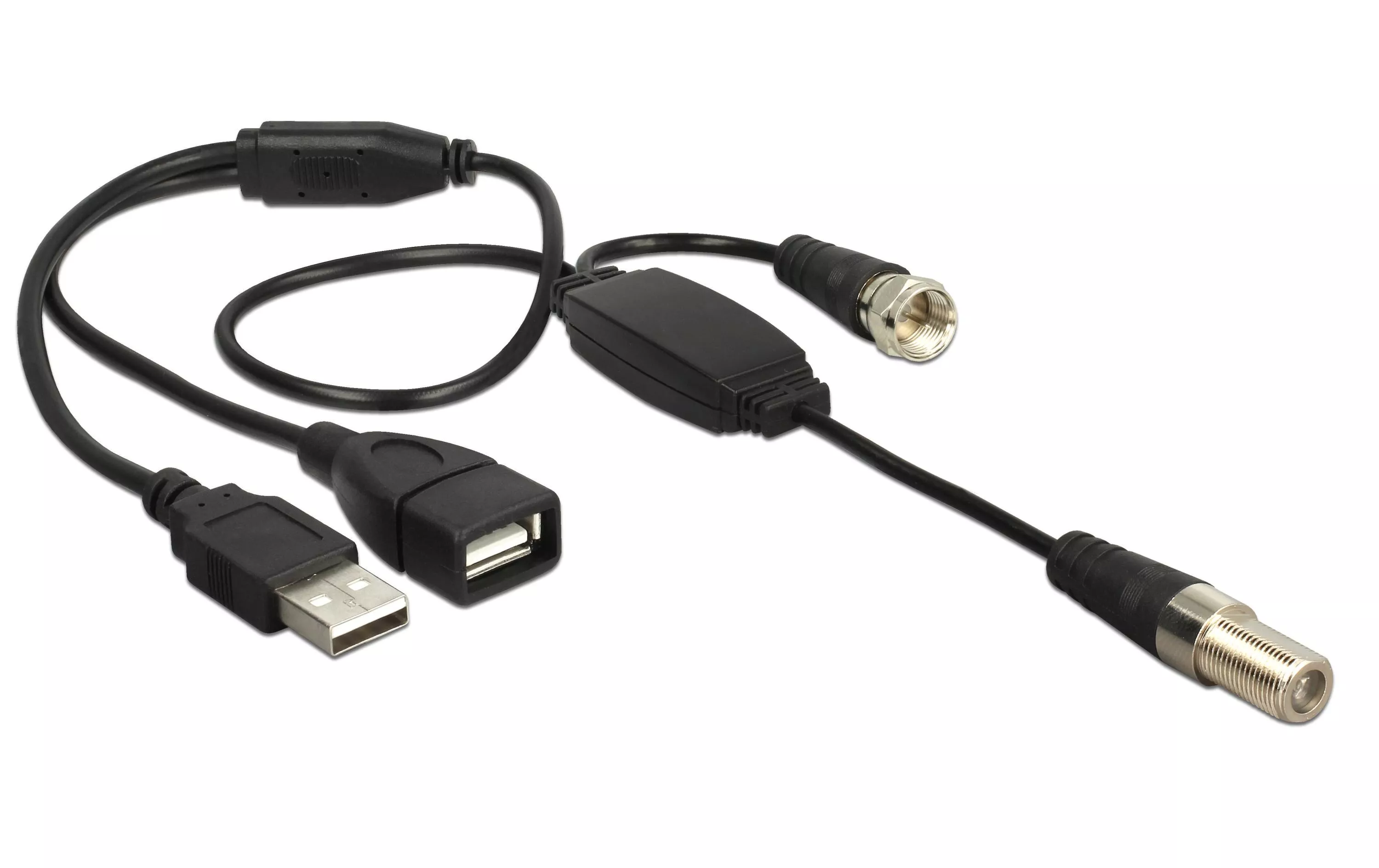 Cavo d\'antenna DAB+ Amplificatore F-Type, alimentazione USB