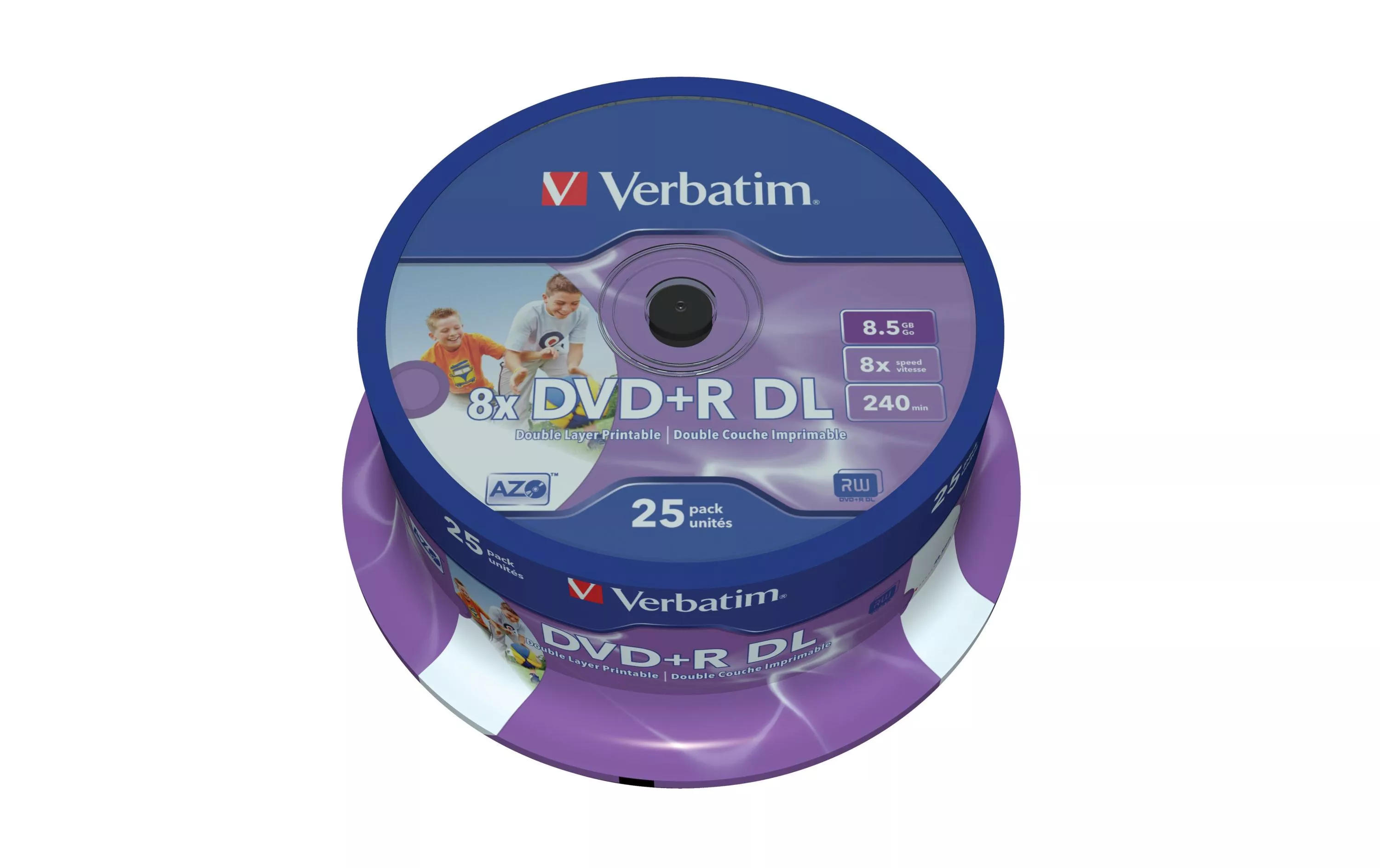 DVD+R 8.5 GB, tour (25 Pièce/s)