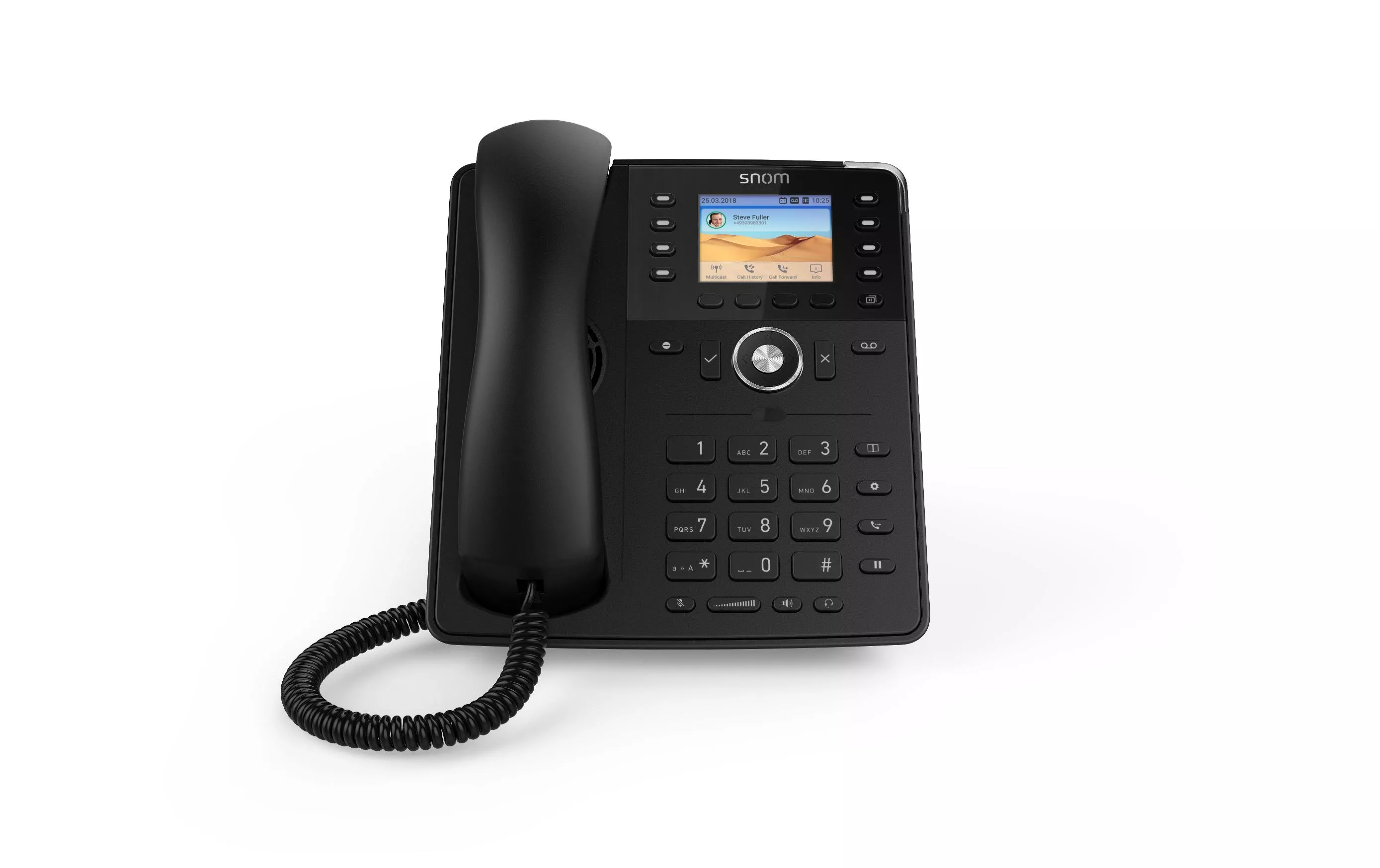 Téléphone de bureau D735 Noir