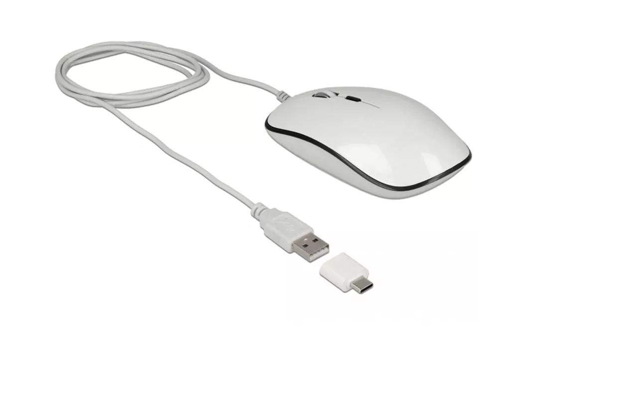 Mouse 12532 USB Tipo-A e Tipo-C