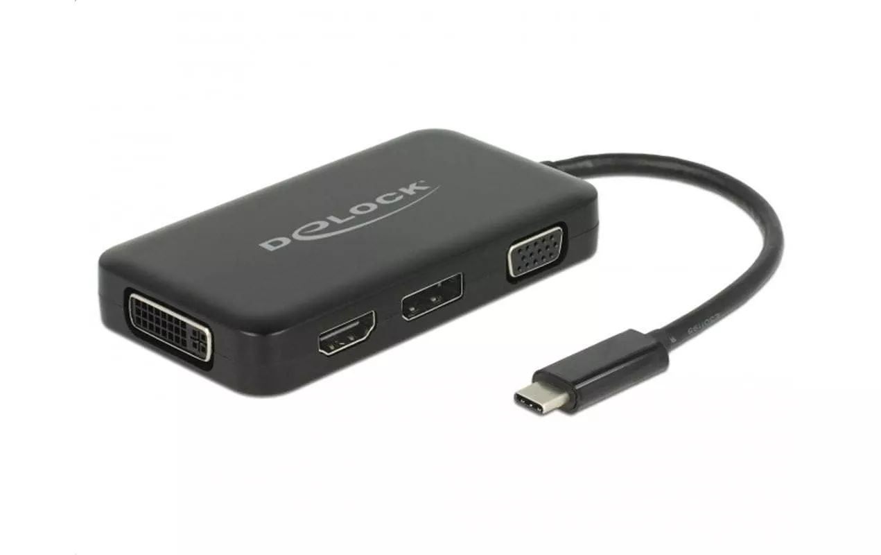 Multiadattatore Delock 63929 USB-C - DP/DVI-D/HDMI/VGA