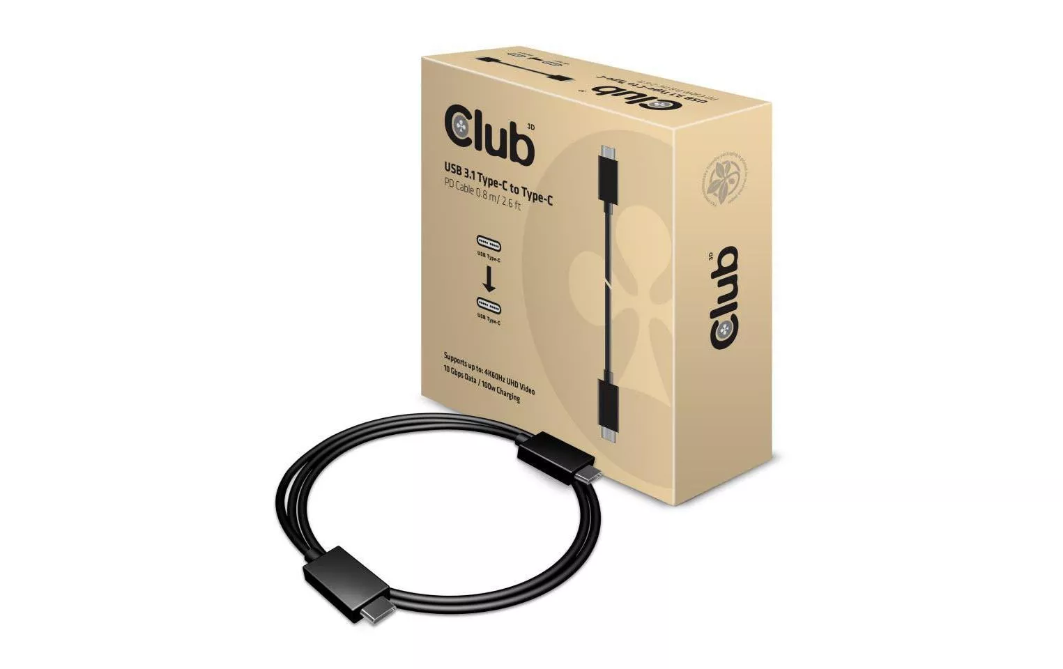 USB 3.1-Kabel  USB C - USB C 0.8 m