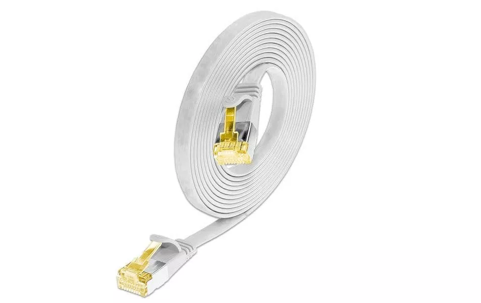 Câble patch slim  Cat 6A, U/FTP, 1.5 m, Blanc