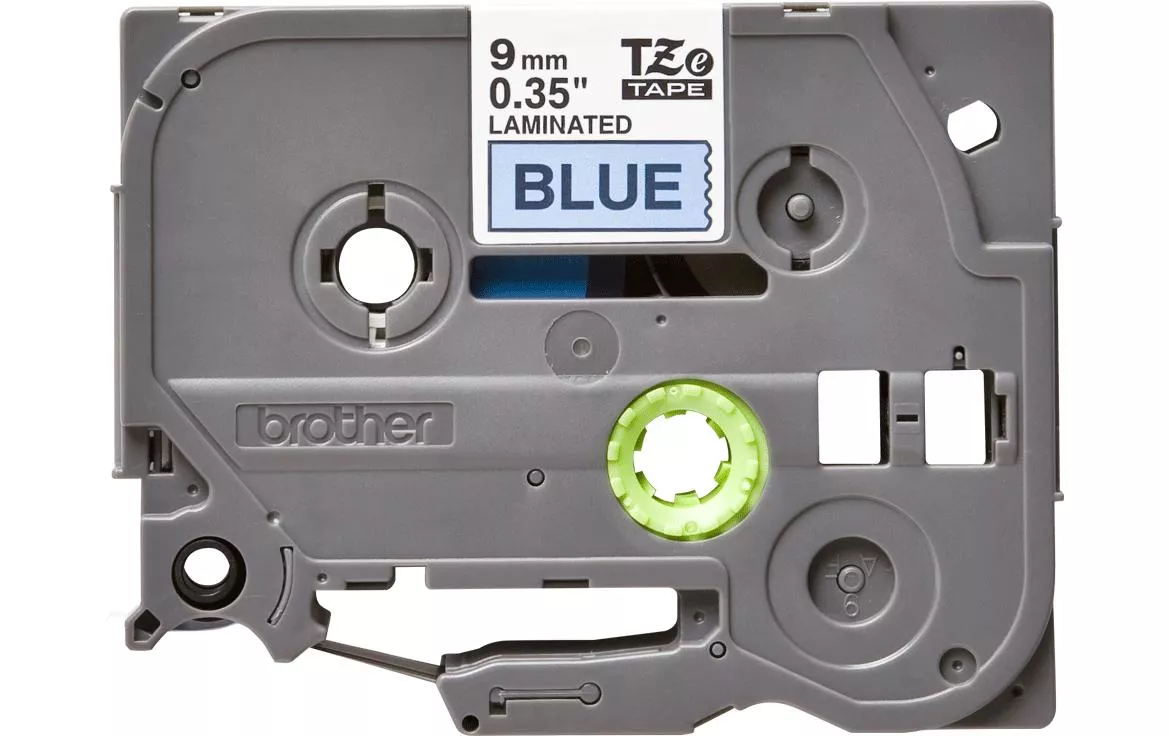 TZe-521 Nero su nastro per etichette blu