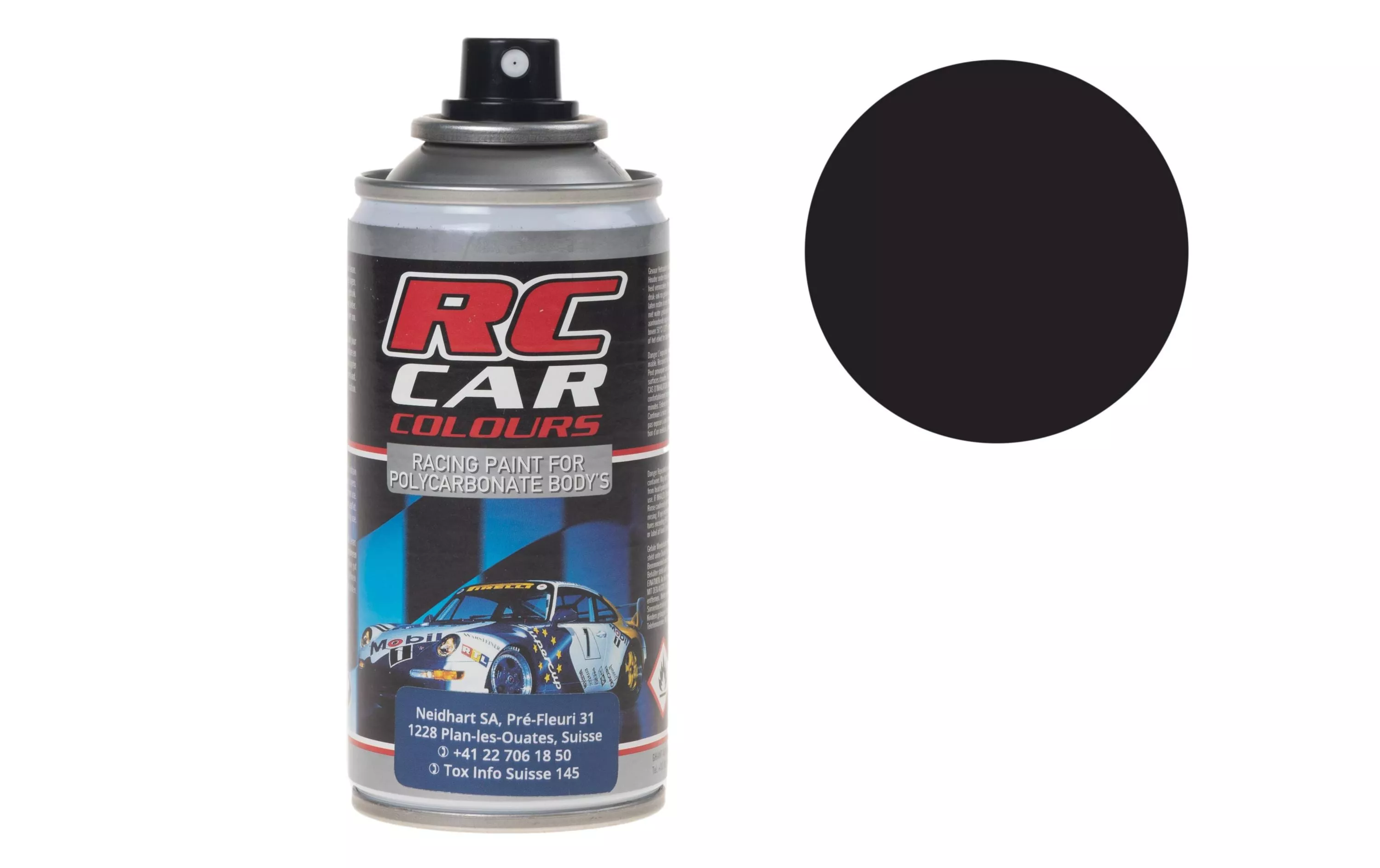 Aérosol pour Lexan RC CAR Noir 610 150 ml