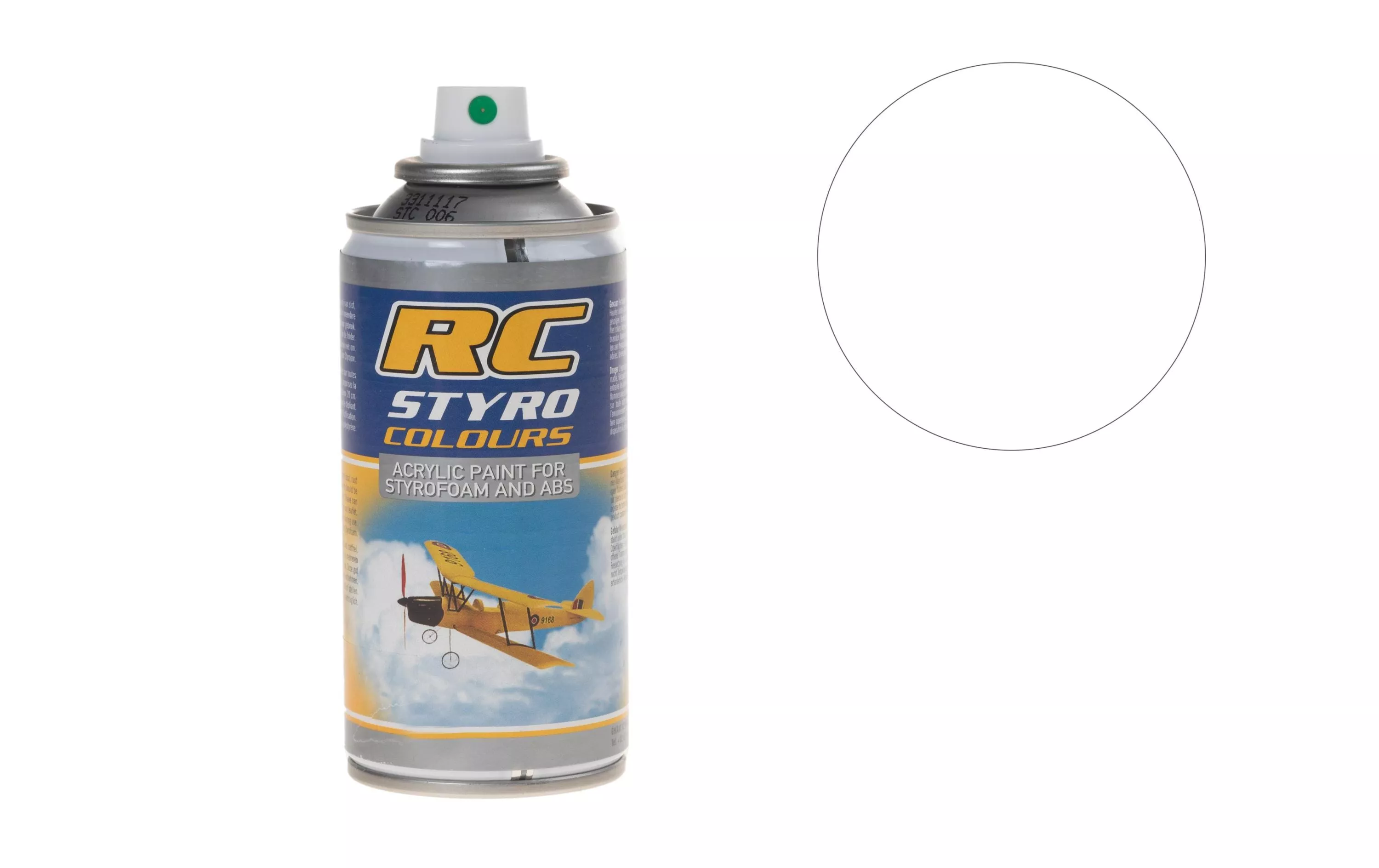 Aérosol pour plastique RC STYRO Blanc 710 150 ml