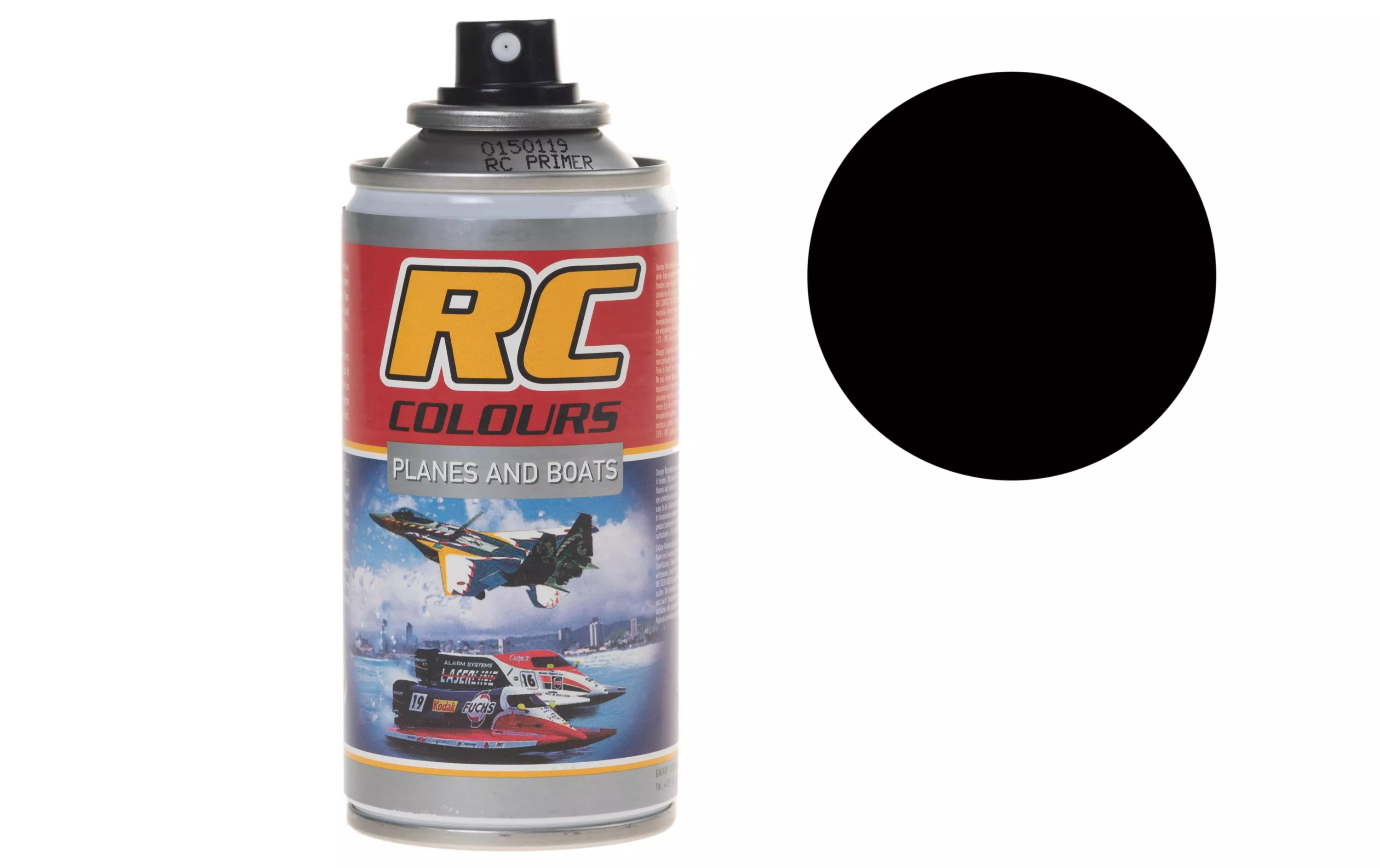Acrylique en bombe RC COLOURS Noir 71 150 ml