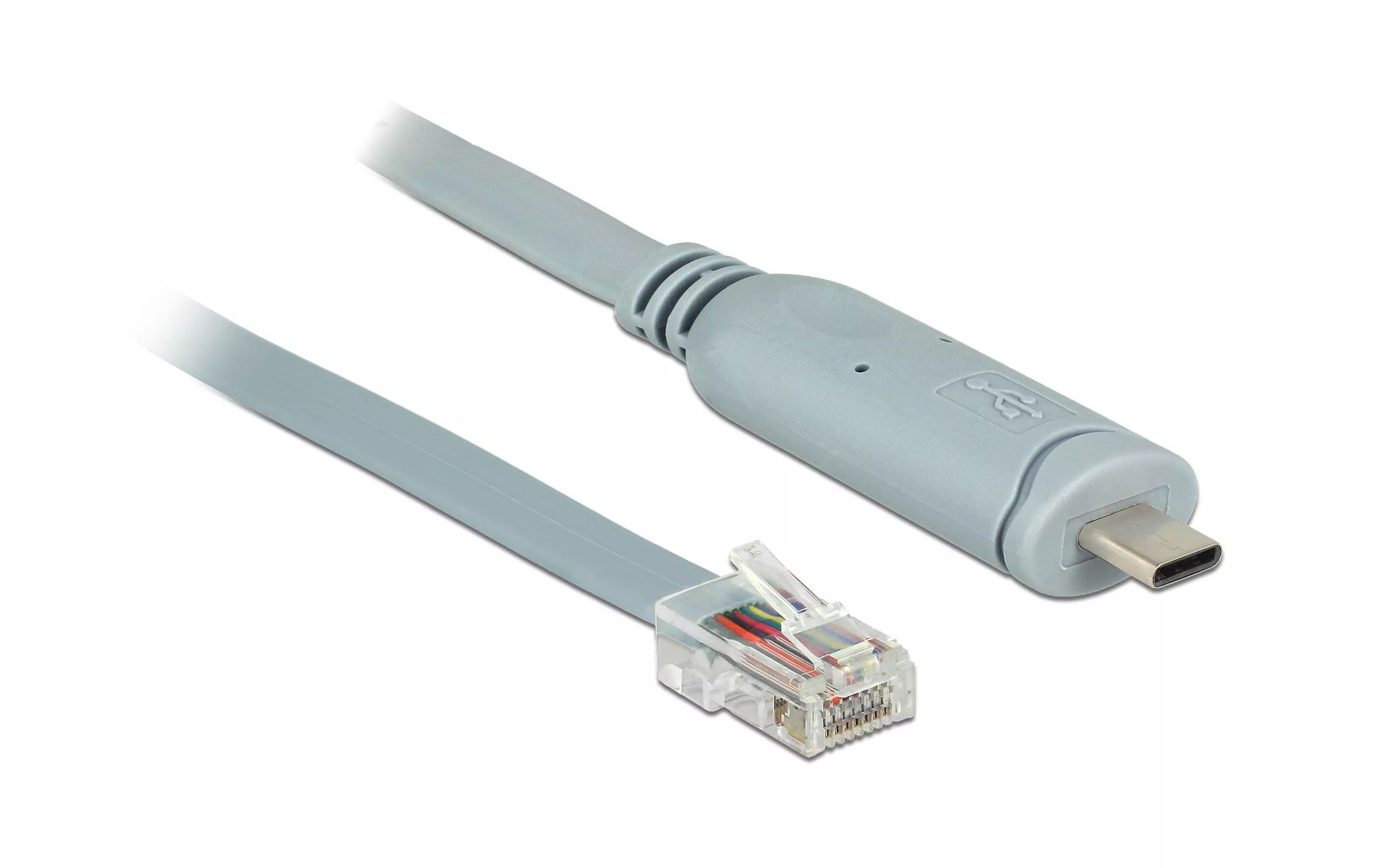 Câble de console USB-C - RJ45 RS-232, compatible Cisco, 1m