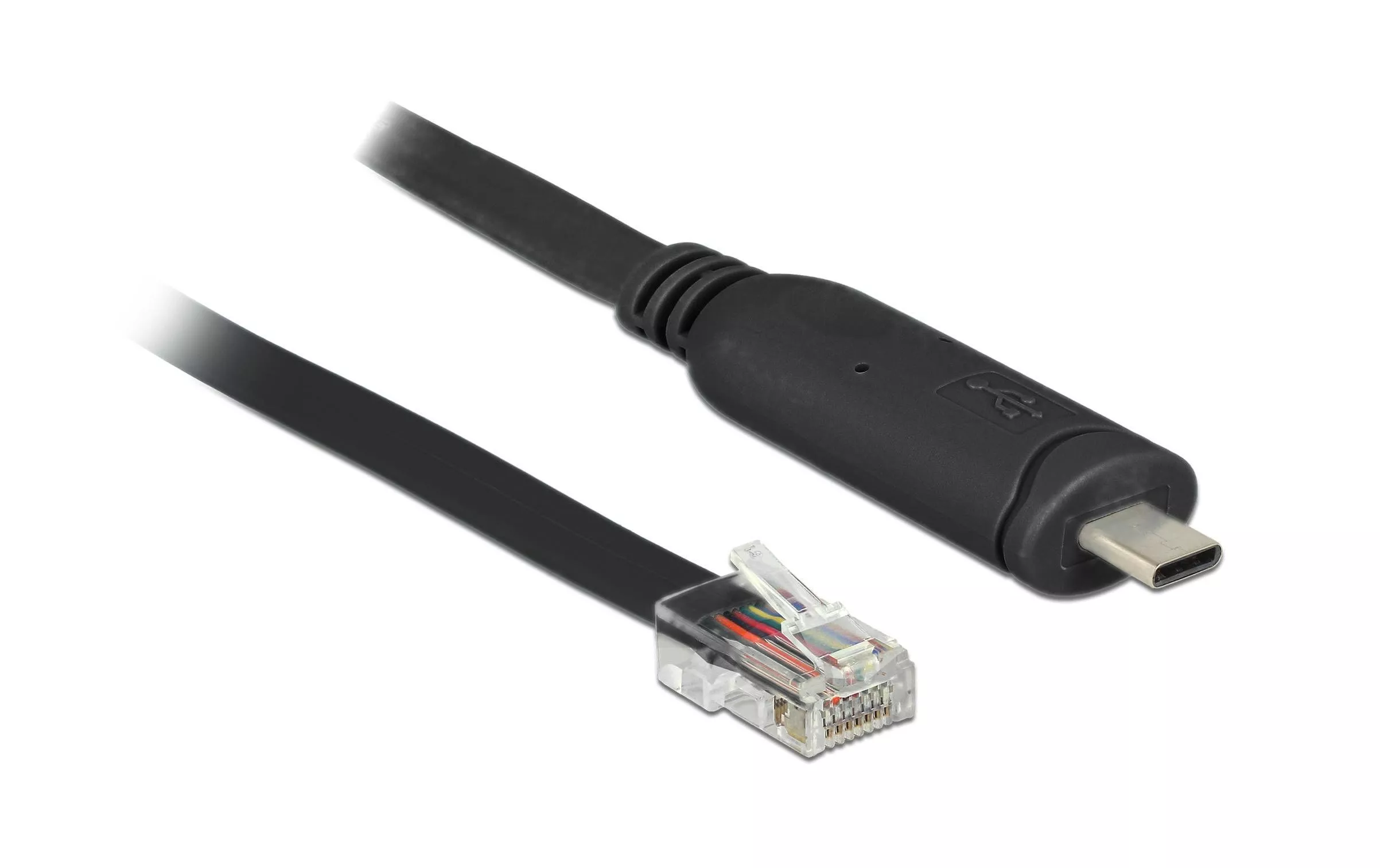 Câble de console USB-C - RJ45 RS-232, compatible Cisco, 2m