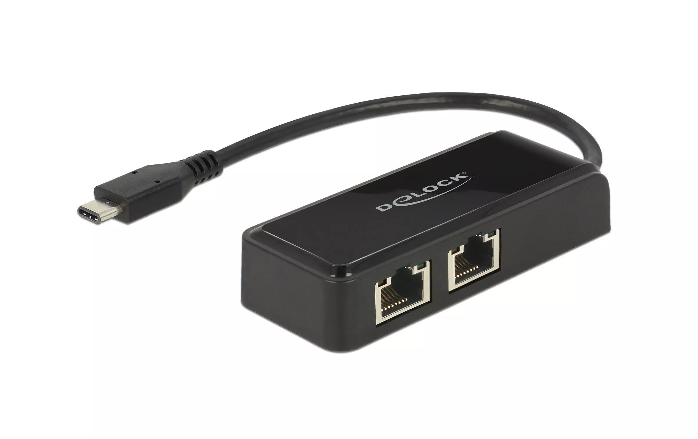 Adattatore di rete USB-C - 2xRJ-45 1Gbps
