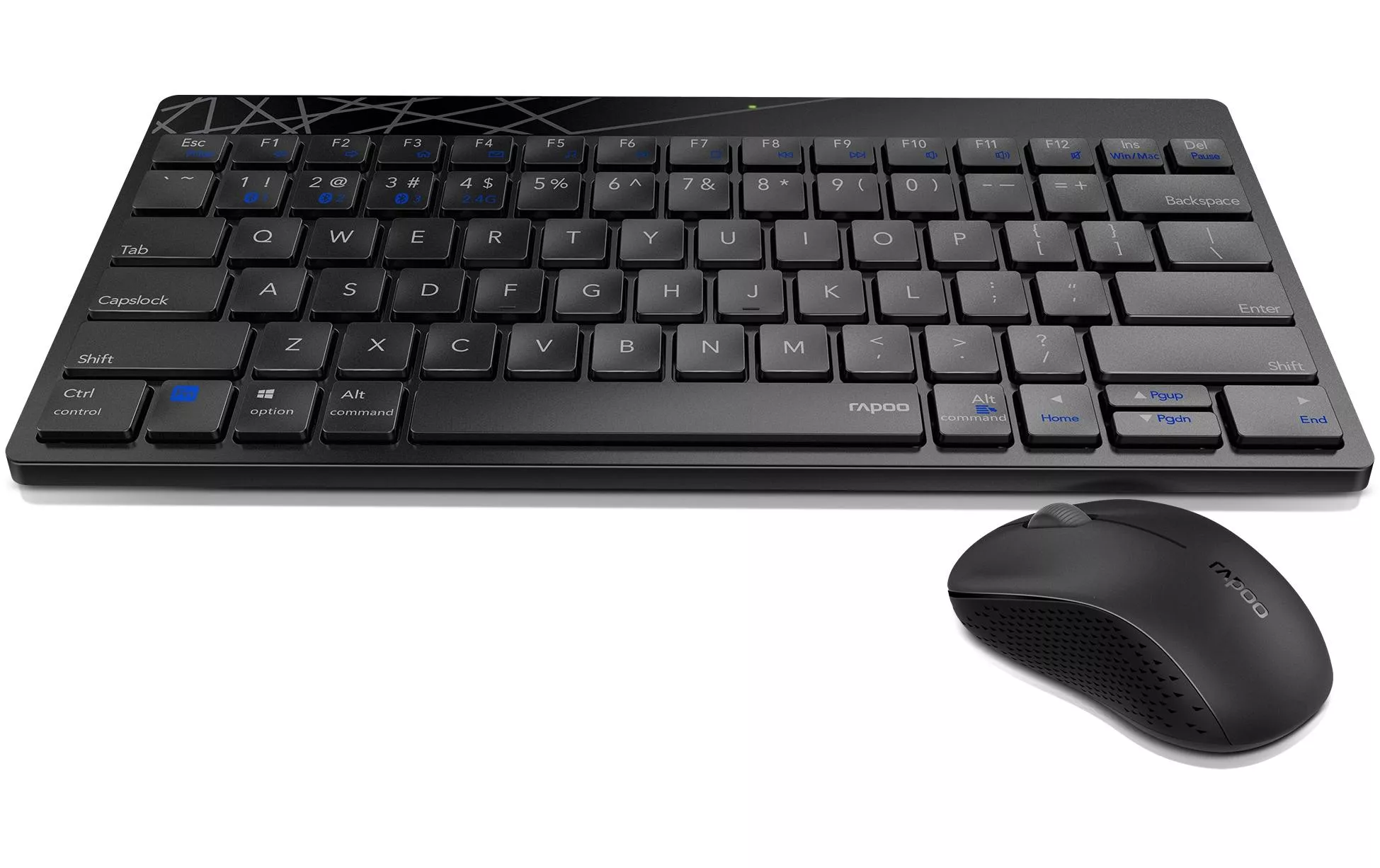 Set tastiera-mouse Rapoo 8000M nero/grigio