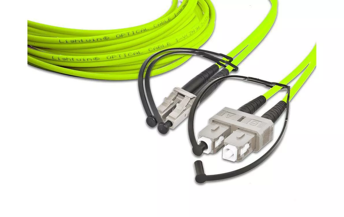 Cavo patch in fibra ottica Lightwin LC-SC, multimodale, OM5, 10m