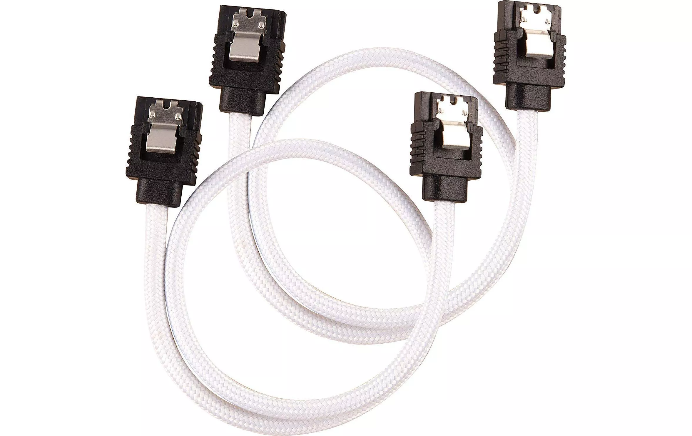 SATA3-Kabel Premium Set Weiss 30 cm