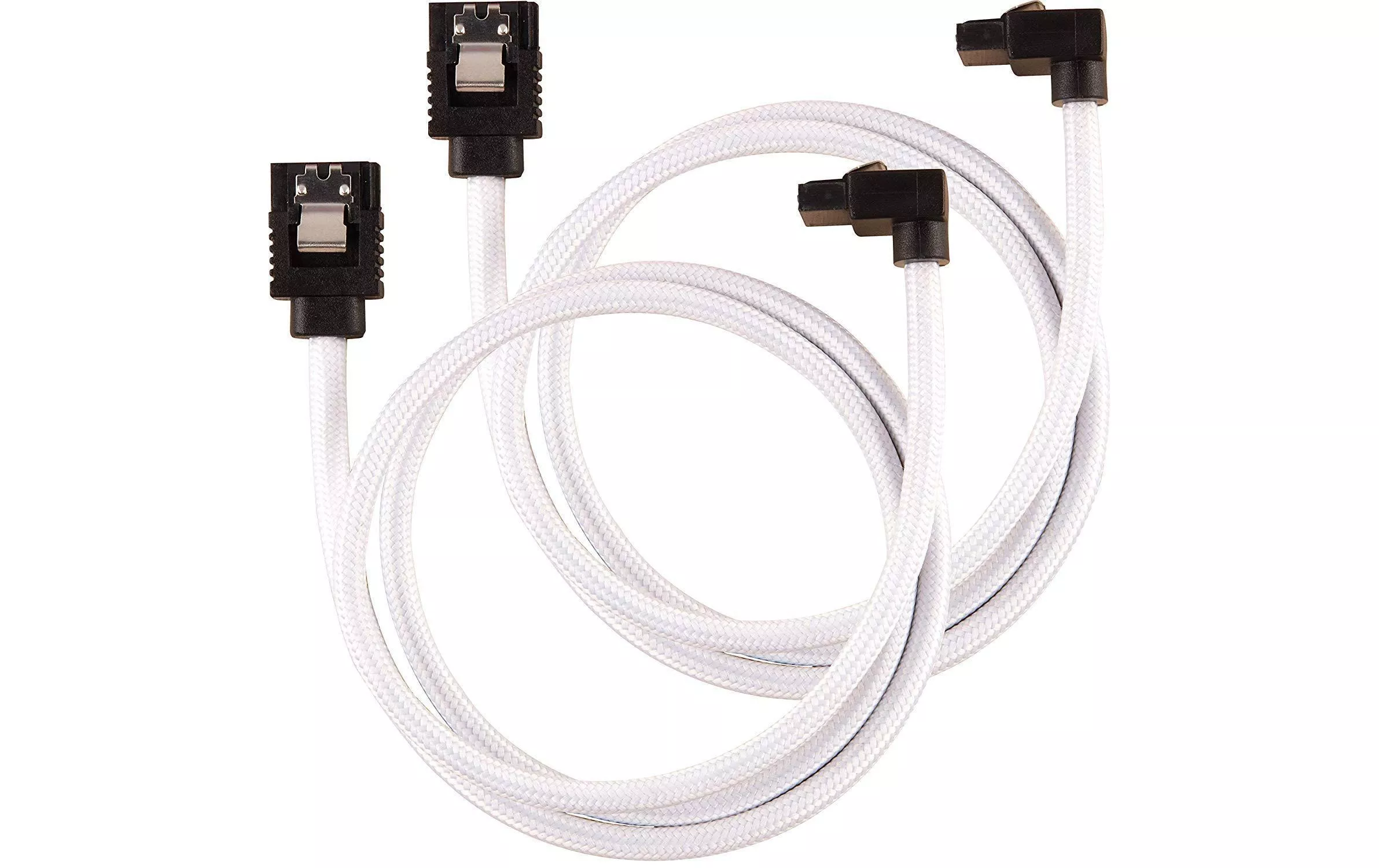SATA3 Cable Premium Set Bianco 60 cm Angolato
